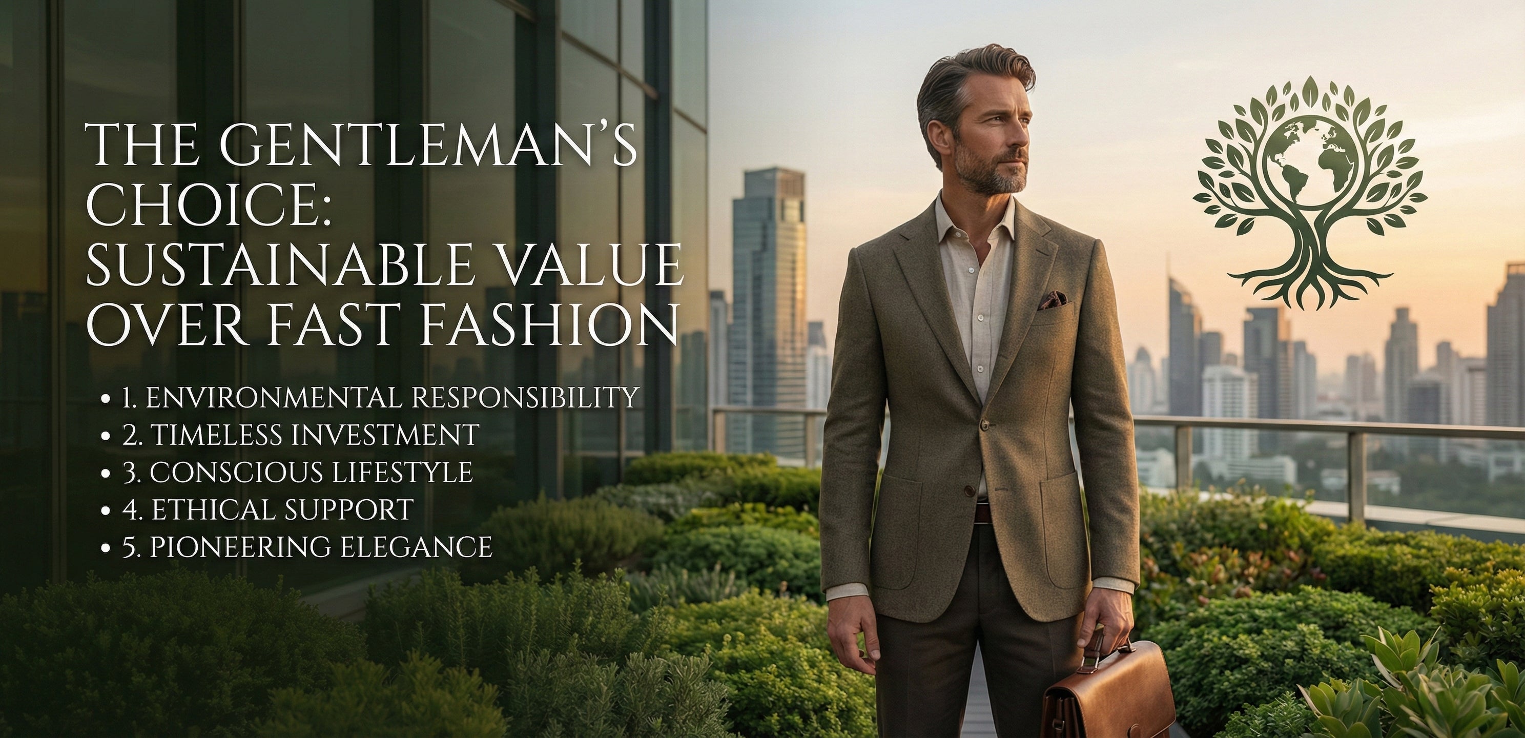 5 เหตุผลที่สุภาพบุรุษควรให้ความสำคัญกับ “คุณค่าที่ยั่งยืน” แทนการไล่ตามแฟชั่นเร็วในปัจจุบัน