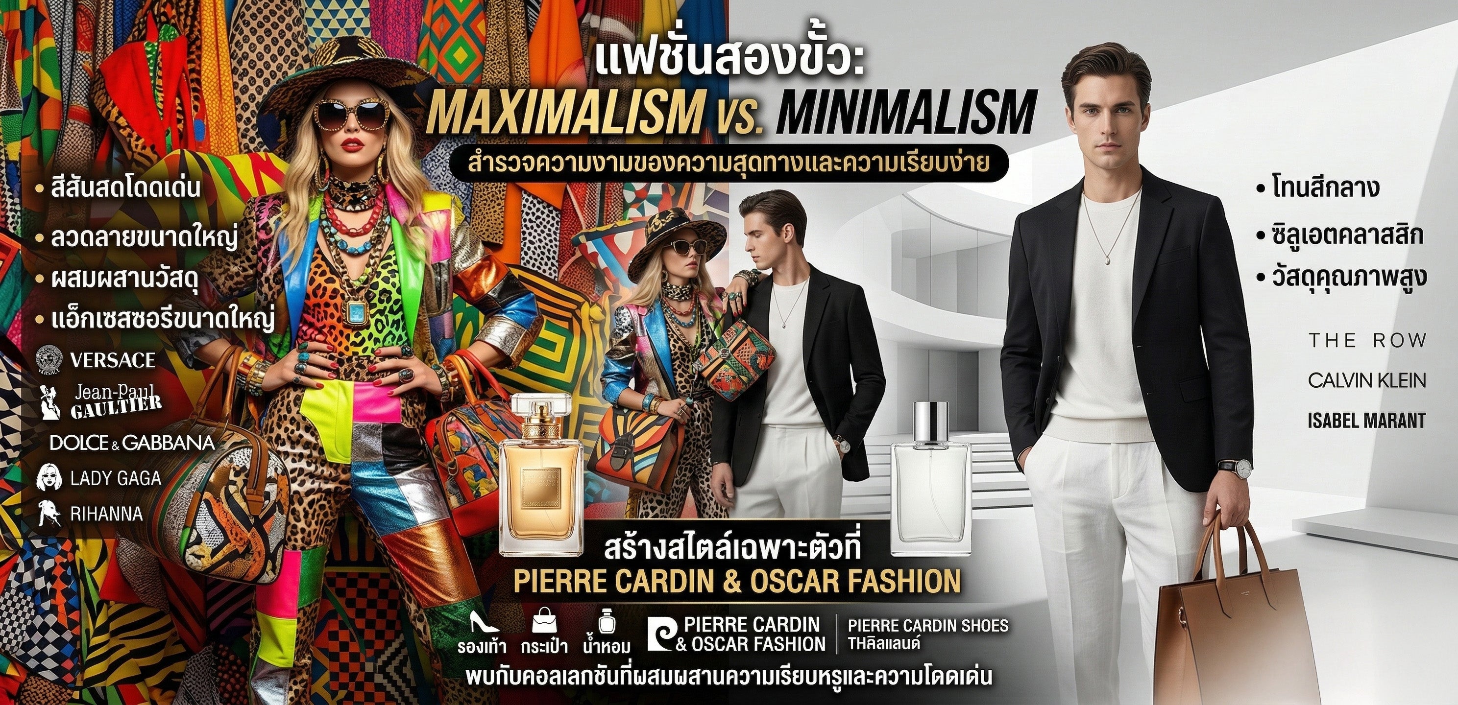 แฟชั่นสองขั้ว: Maximalism และ Minimalism