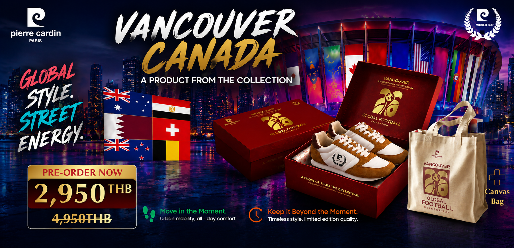 Pierre Cardin Vancouver Canada 2026 Global Style Street Energy – Limited Edition Collection