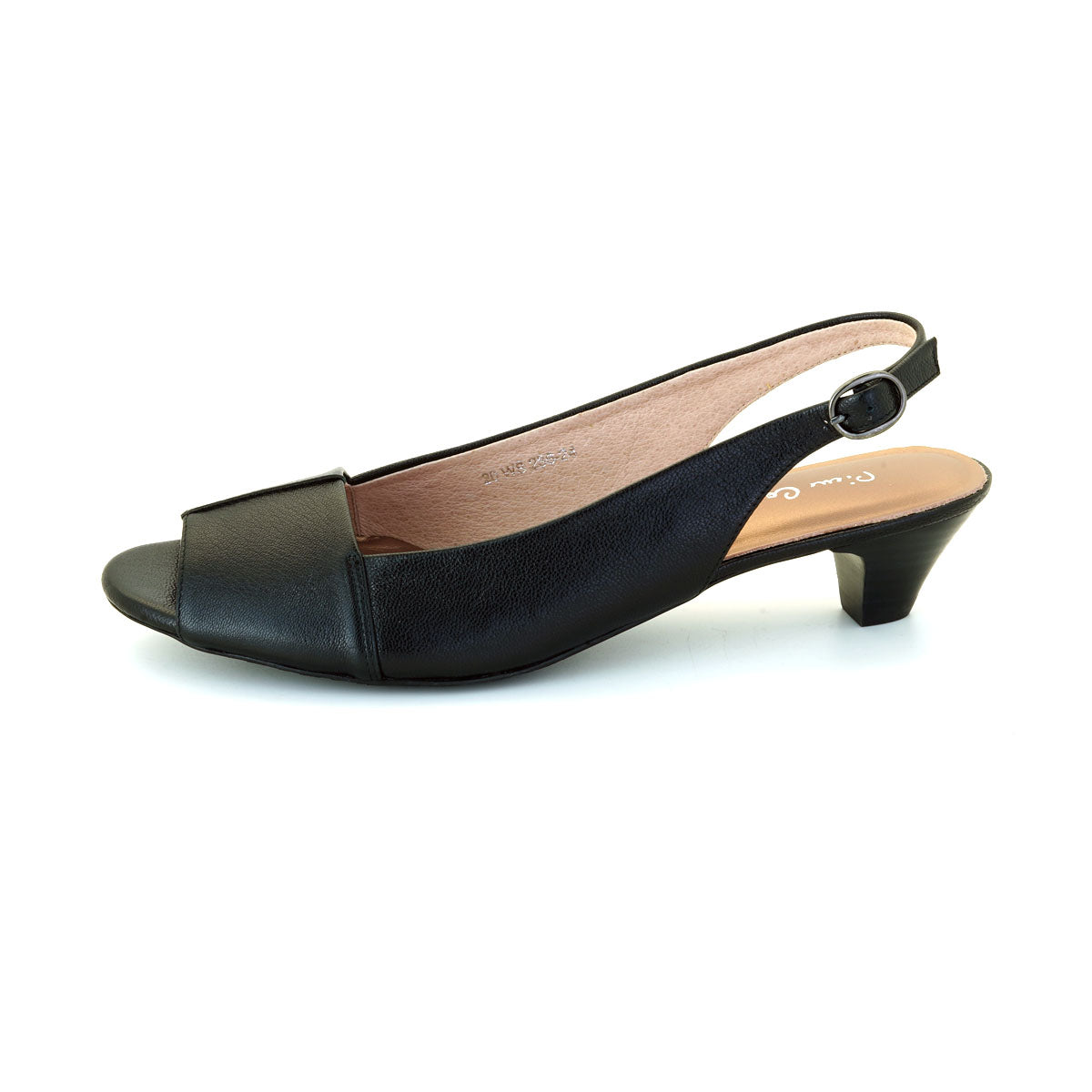 Pierre Cardin รองเท้าผู้หญิง รองเท้าส้นสูง รองเท้าส้นสูงแบบเปิดส้น นุ่มสบาย ผลิตจากหนังแท้ ไซส์ 20WS236