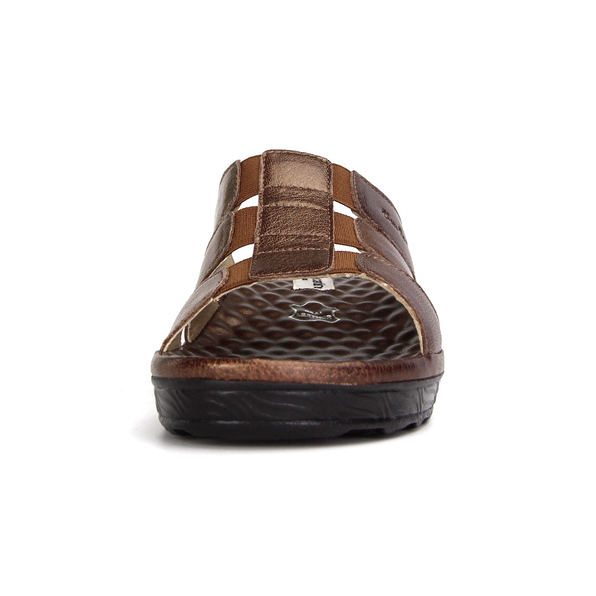 Pierre Cardin รองเท้าแตะหนังแท้ ทรงสวม สีแดงเบอร์รี่ ไซส์ 36–42 รุ่น 21SS245