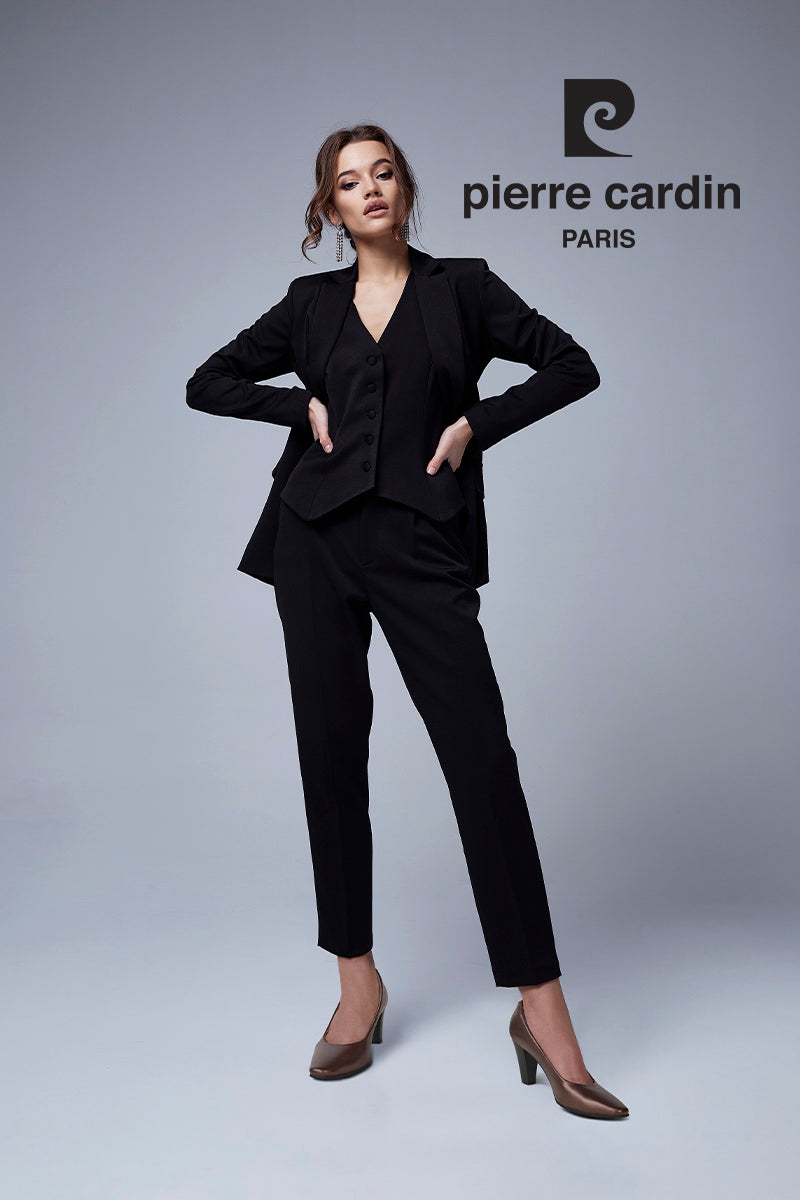 Pierre Cardin รองเท้าผู้หญิง รองเท้าส้นสูง รองเท้าส้นสูงทรง Pump นุ่มสบาย ผลิตจากหนังแท้ สีบรอนซ์ทอง ไซส์ | High-heels Shoes - 23WD316