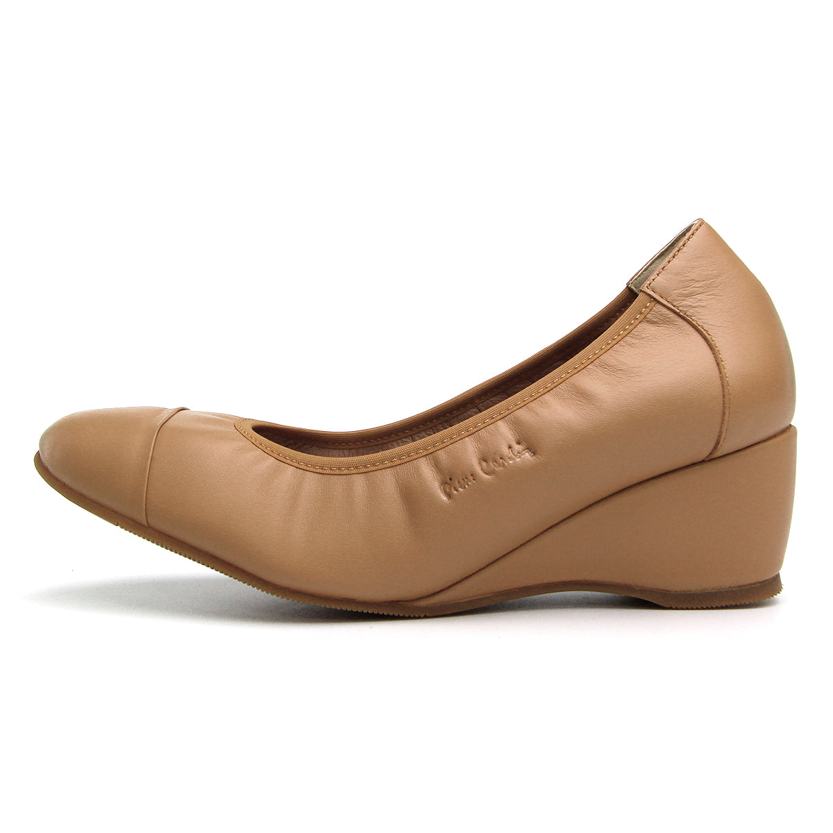 Pierre Cardin รองเท้าผู้หญิง รองเท้าส้นสูง นุ่มสบาย ผลิตจากหนังแท้ สีดำ รุ่น 27WC448