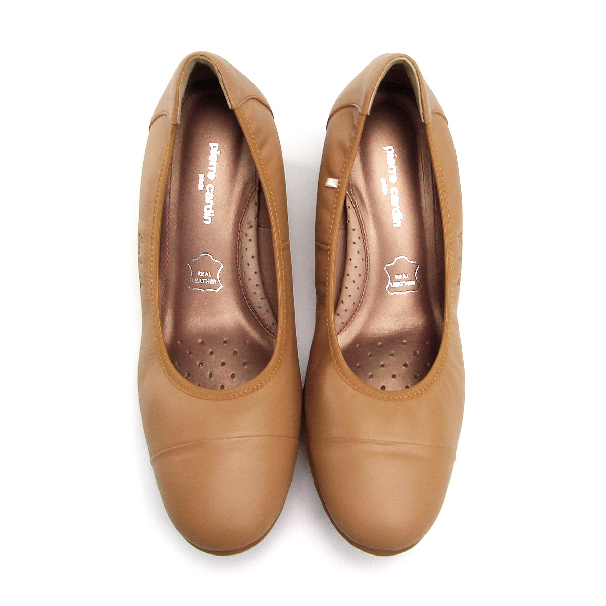 Pierre Cardin รองเท้าผู้หญิง รองเท้าส้นสูง นุ่มสบาย ผลิตจากหนังแท้ สีดำ รุ่น 27WC448