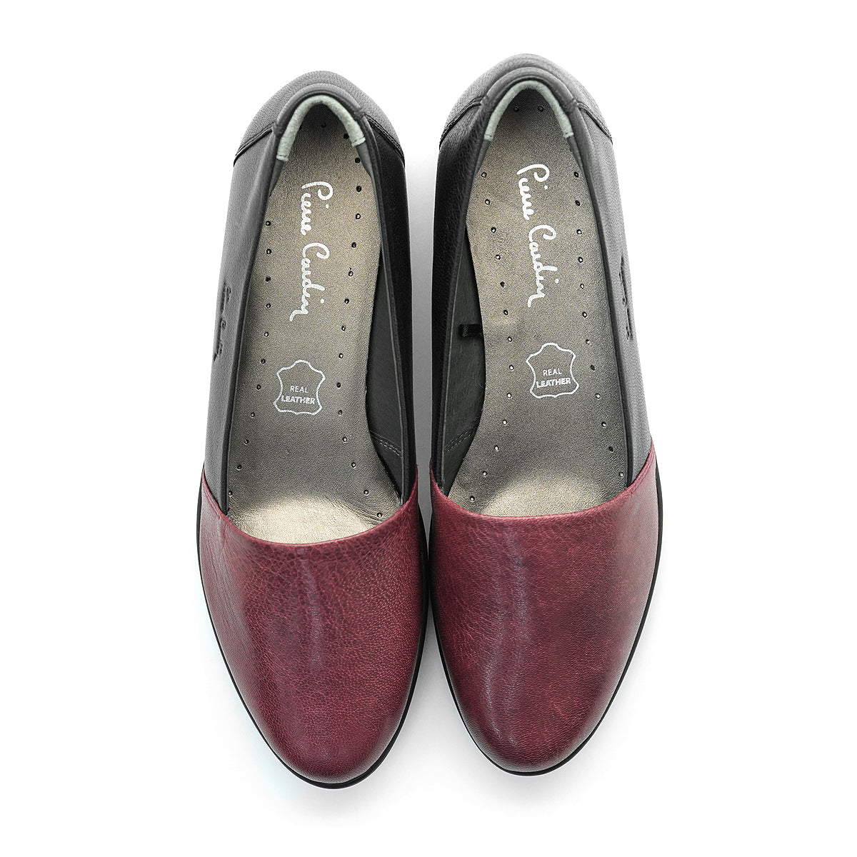 Pierre Cardin รองเท้าผู้คัทชูหญิง ส้นแบน นุ่มสบาย ผลิตจากหนังแท้ สีดำ รุ่น 27WC455