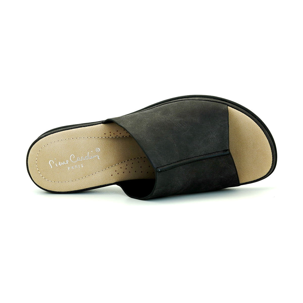 Pierre Cardin รองเท้าผู้หญิง รองเท้าแตะ รองเท้าแตะเพื่อสุขภาพ นุ่มสบาย ผลิตจากหนังแท้ สีฟ้า รุ่น 53BS150