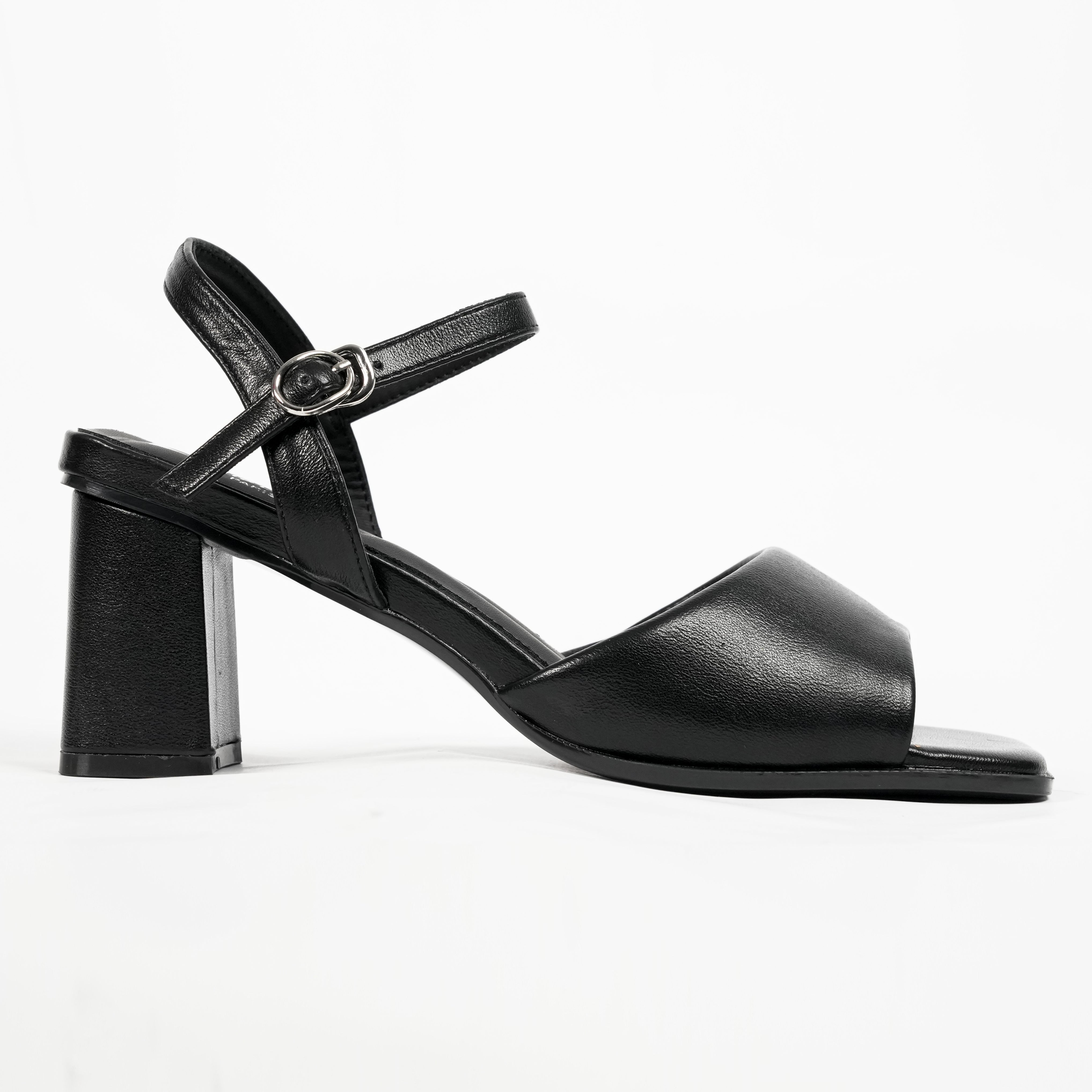 รองเท้า Sandal ส้นสูงผู้หญิง Pierre Cardin หนังสังเคราะห์ สไตล์เรียบหรูทันสมัย ใส่สบาย แมตช์ง่าย – Women Shoes 55VM185