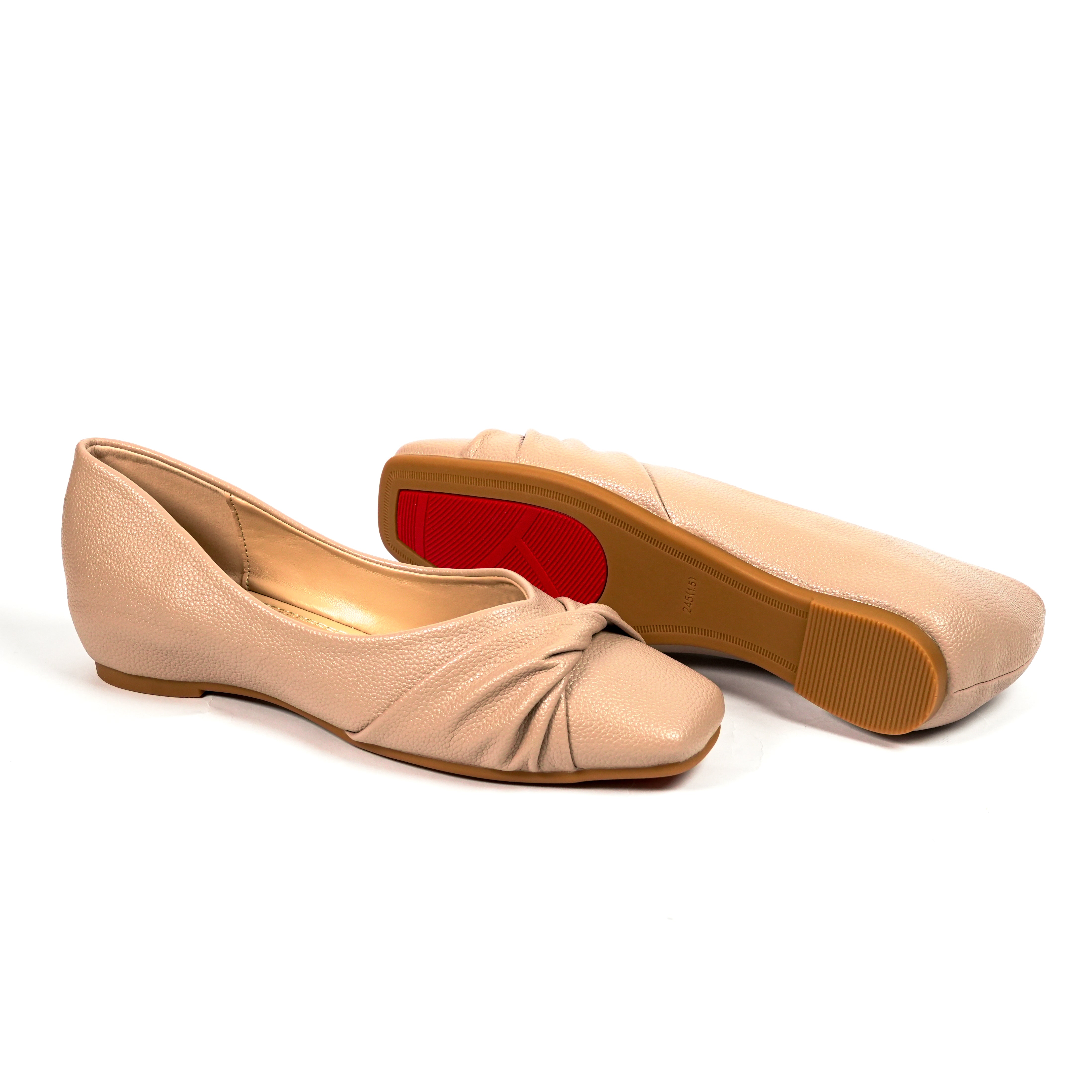 รองเท้าบัลเลต์ผู้หญิง Pierre Cardin หนังสังเคราะห์ สไตล์เรียบหรู นุ่มสบาย ใส่ง่าย – Women Shoes 55VD184