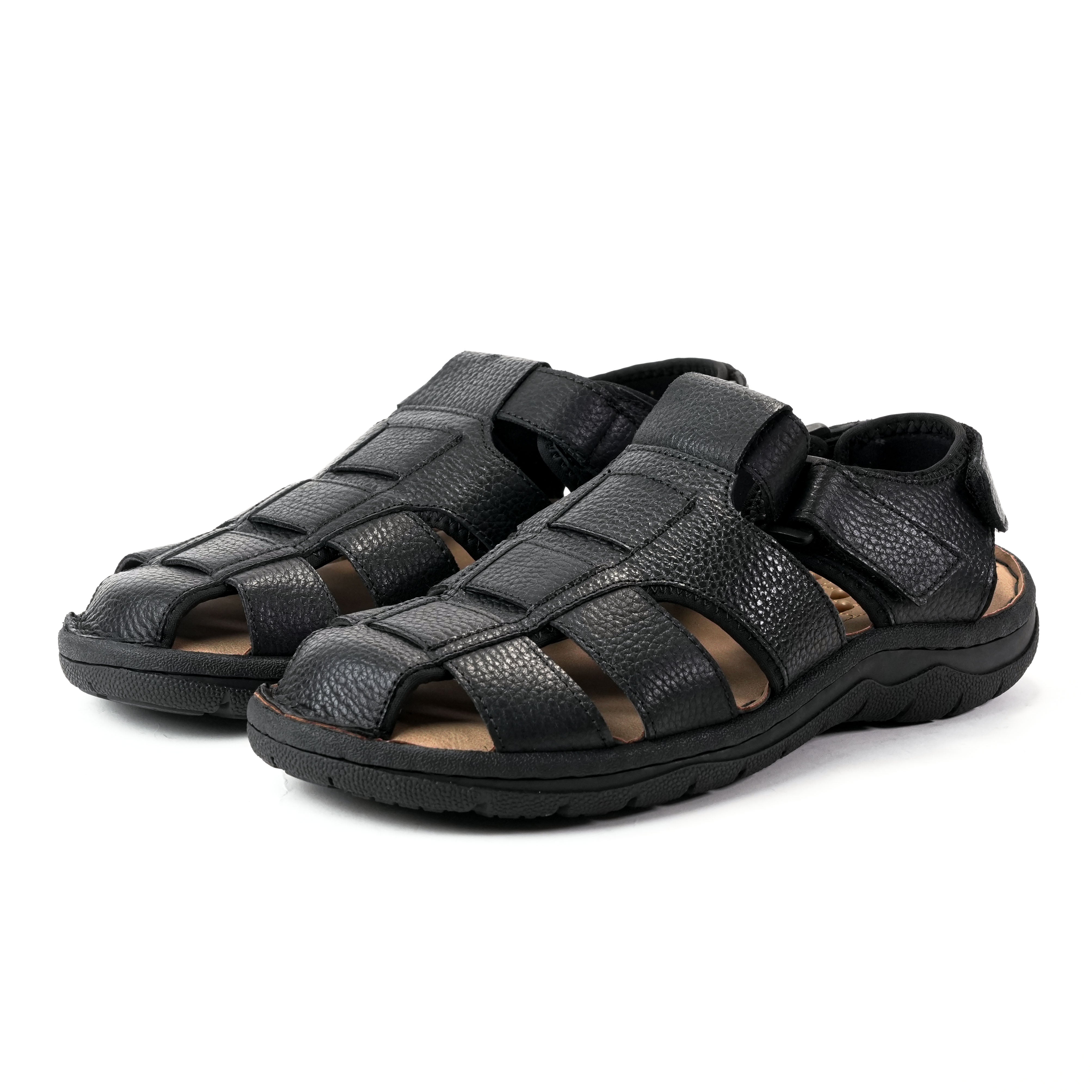 รองเท้า Sandal ผู้ชาย Pierre Cardin หนังแท้ แบบสายสาน ระบายอากาศดี สายปรับได้ ใส่สบาย – Men Shoes 75VS195