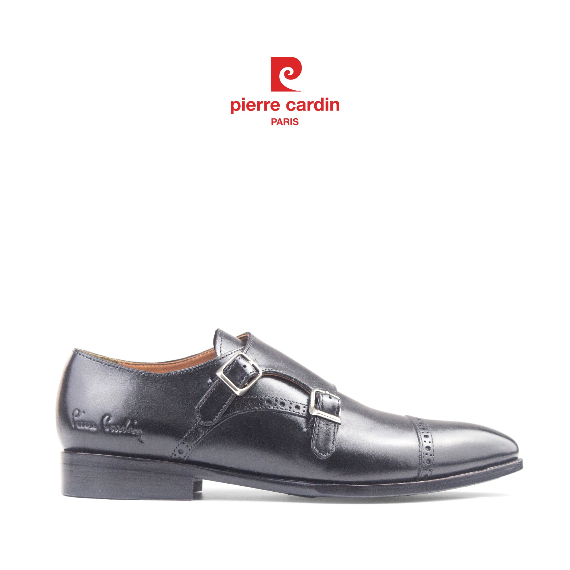 รองเท้าหนังผู้ชาย Double Monkstrap ระดับพรีเมียม Pierre Cardin - PCMFWLH 363