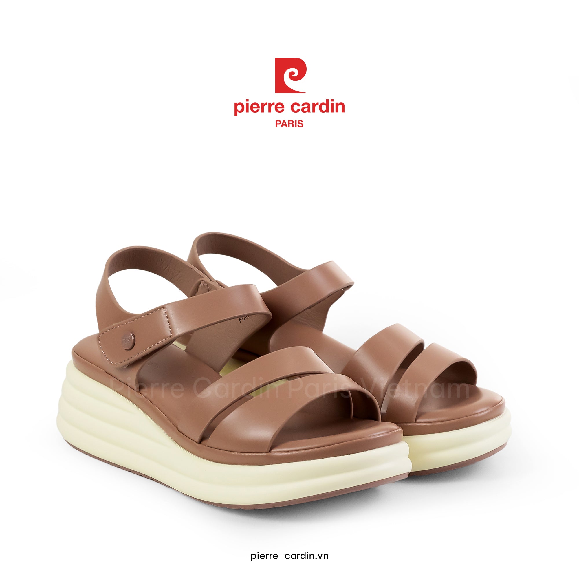 รองเท้าแตะส้นสูง Comfort Pierre Cardin - PCWFWSH 256 (+5cm)