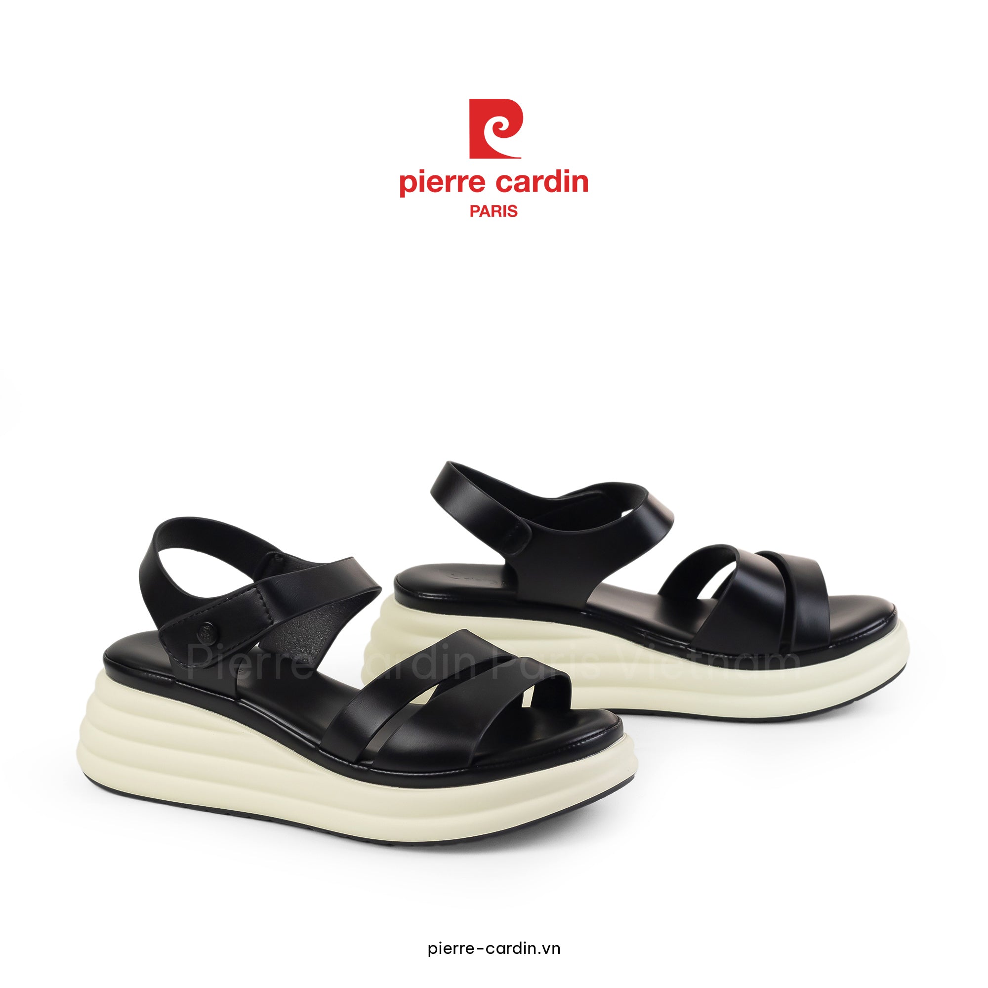 รองเท้าแตะส้นสูง Comfort Pierre Cardin - PCWFWSH 256 (+5cm)