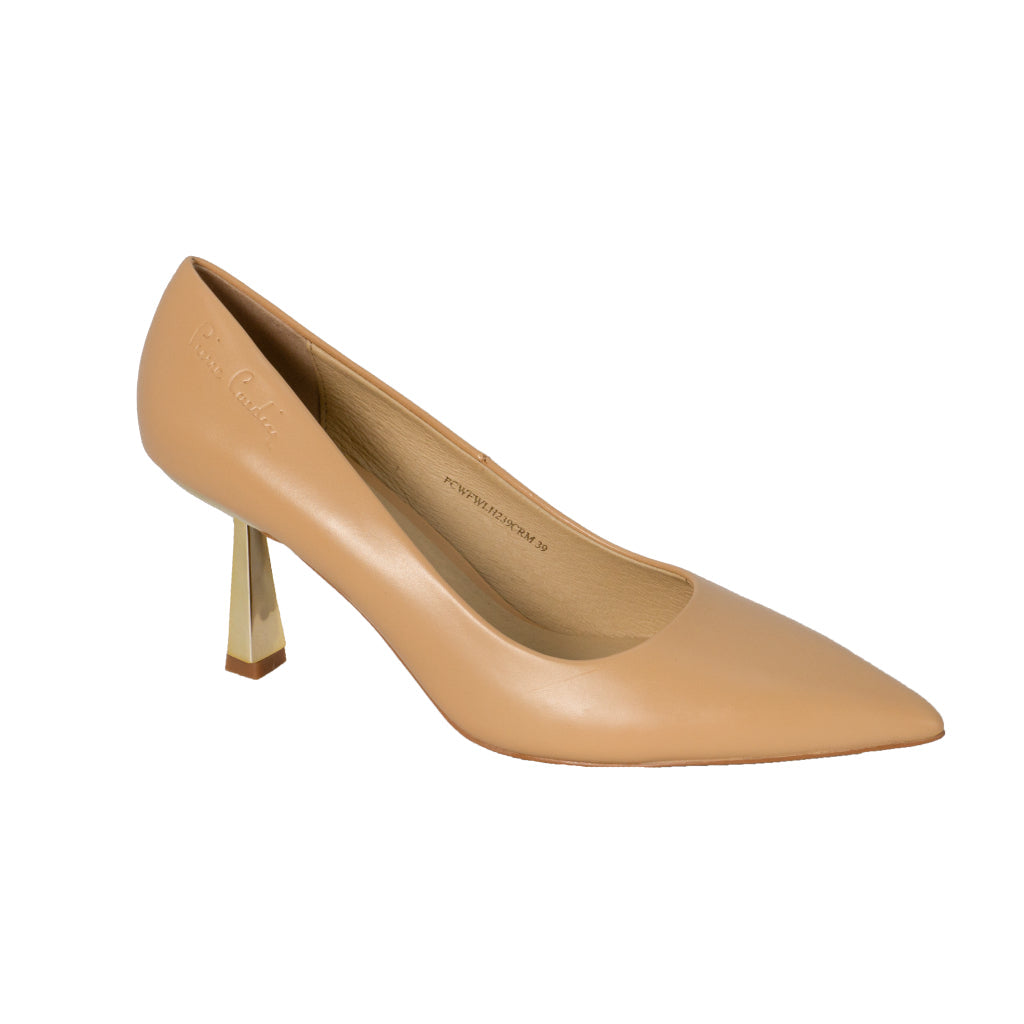 รองเท้าส้นสูงผู้หญิง Pierre Cardin หนังวัวแท้ ส้นสูง 6 ซม. พื้นกันลื่น - 239