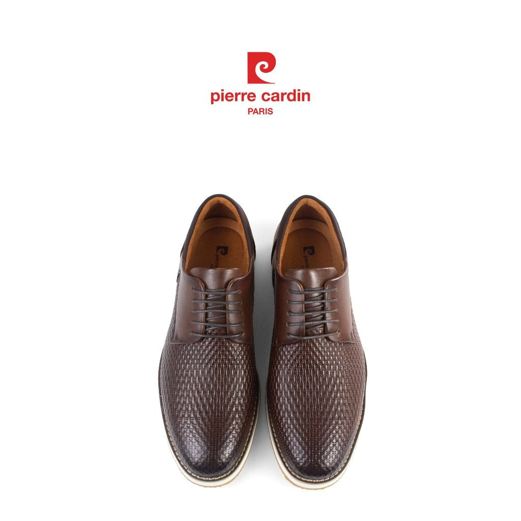 รองเท้าแฟชั่นทรง Derby Pierre Cardin หนังวัวแท้ พื้นยางน้ำหนักเบา นุ่มสบาย ระบายอากาศดี รุ่น 789