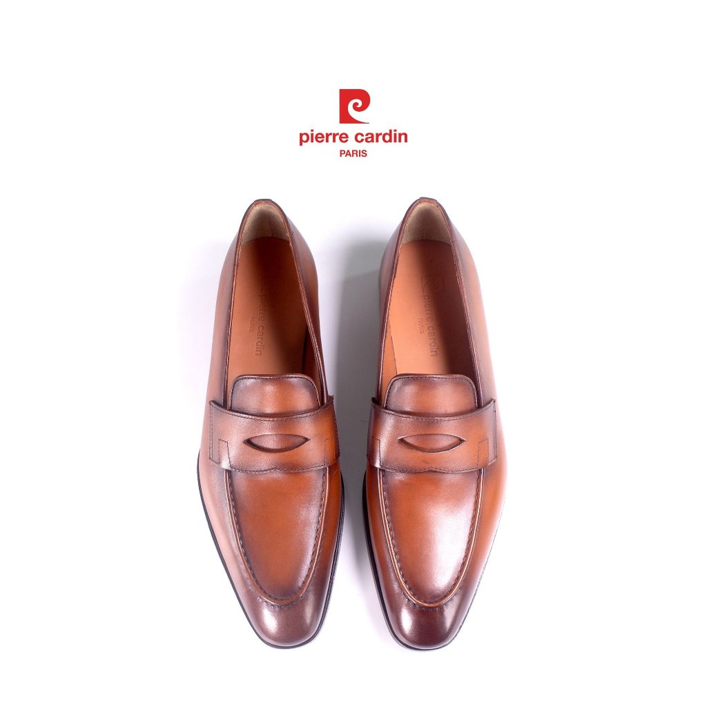 รองเท้าหนังผู้ชาย Pierre Cardin แบบโลฟเฟอร์ หนังวัวแท้ พื้นหนังพรีเมียมกันลื่น รุ่น 361