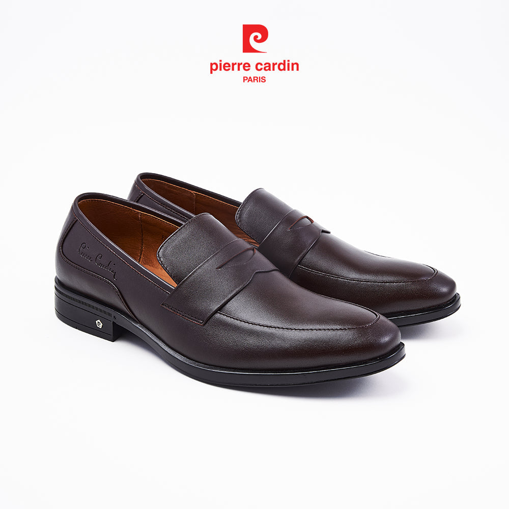 รองเท้าหนังผู้ชาย Pierre Cardin รุ่น Loafer หนังวัวแท้พรีเมียม พื้นยางกันลื่น 796