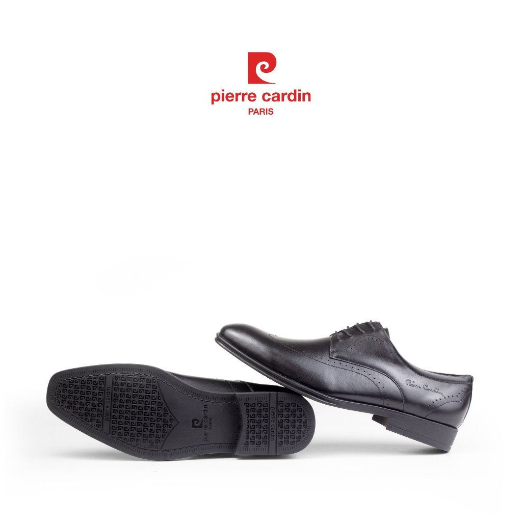 รองเท้าหนังผู้ชาย Pierre Cardin ฝรั่งเศส ทรง Derby หนังวัวนัปป้า พื้นยางหล่อกันลื่น รุ่น 770