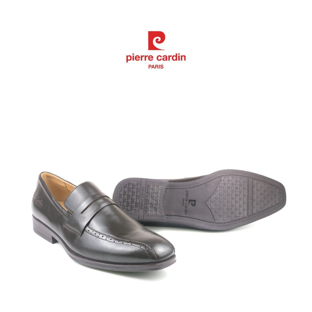 รองเท้าหนัง Loafer ผู้ชาย Pierre Cardin ฝรั่งเศส หนังวัวแท้ ดีไซน์หรูหรา ระบายอากาศได้ดี รุ่น 772