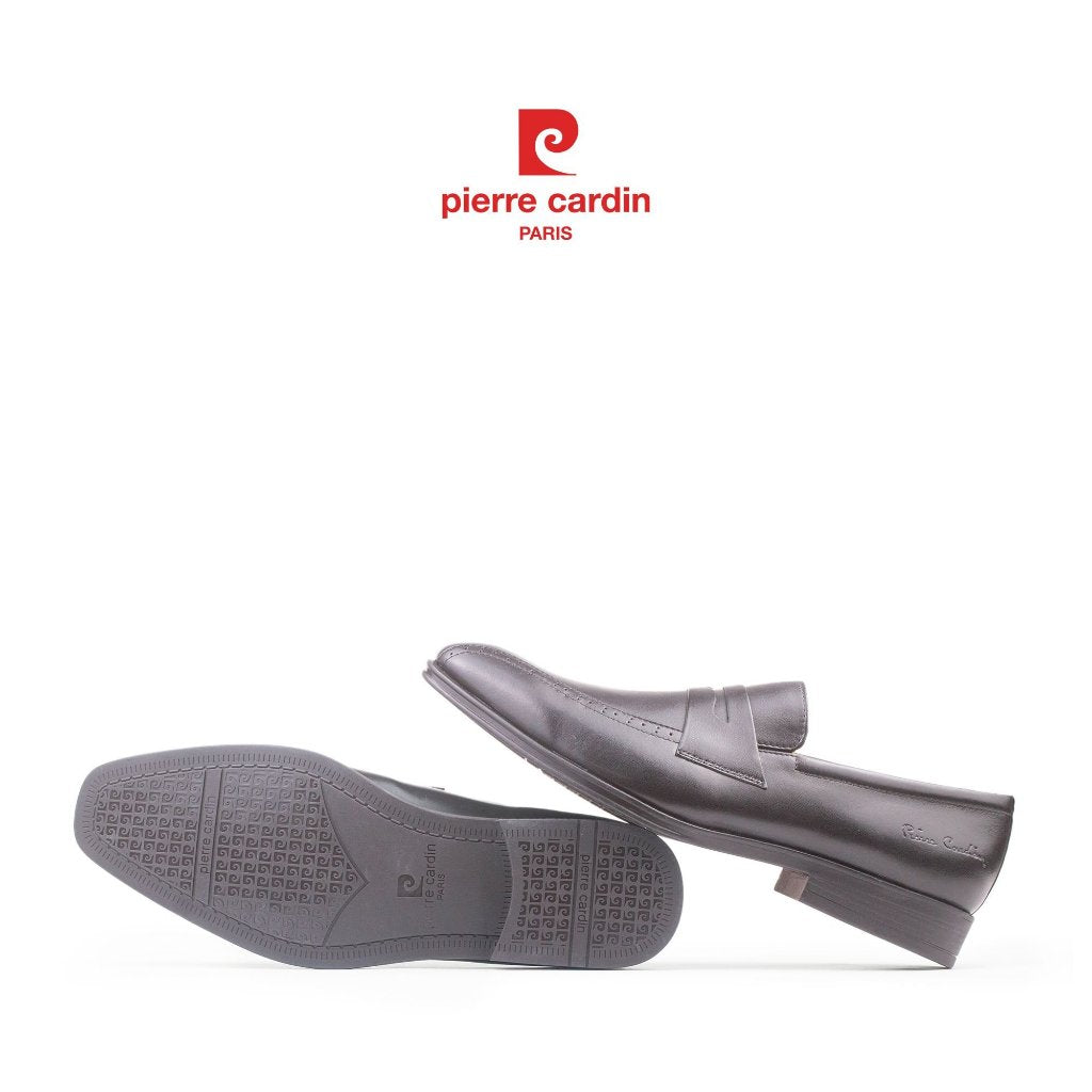 รองเท้าหนัง Loafer ผู้ชาย Pierre Cardin ฝรั่งเศส หนังวัวแท้ ดีไซน์หรูหรา ระบายอากาศได้ดี รุ่น 772