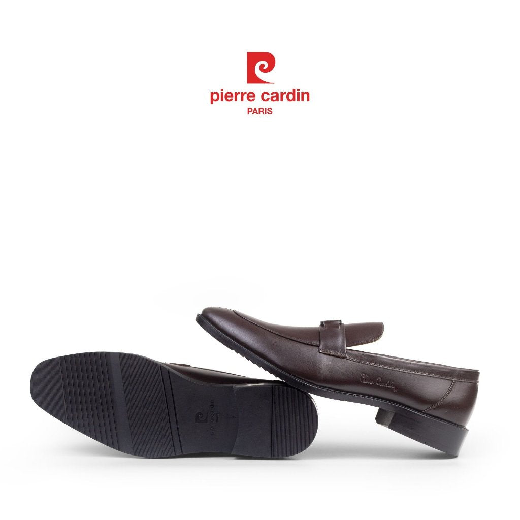 รองเท้าหนัง Loafer ผู้ชาย Pierre Cardin ดีไซน์โลโก้แฟชั่น หนังนุ่ม พื้นยางหล่อ รุ่น 782