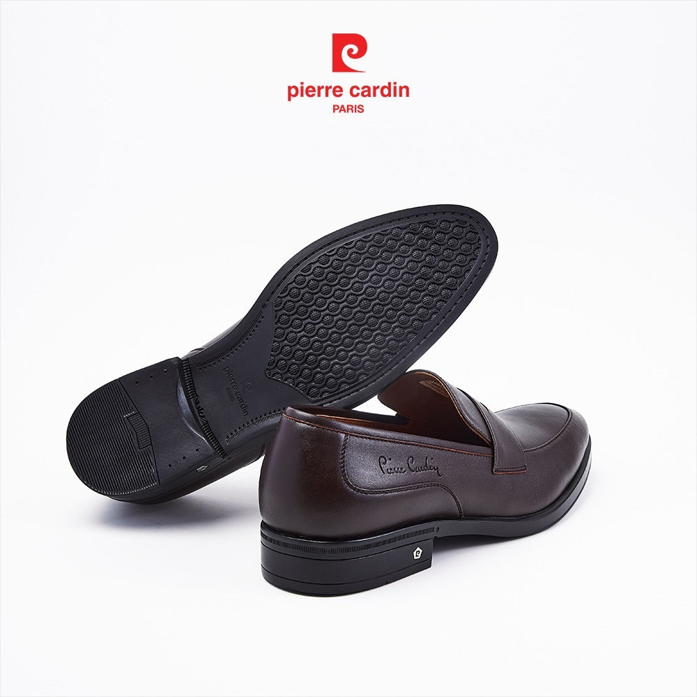 รองเท้าหนังผู้ชาย Pierre Cardin รุ่น Loafer หนังวัวแท้พรีเมียม พื้นยางกันลื่น 796