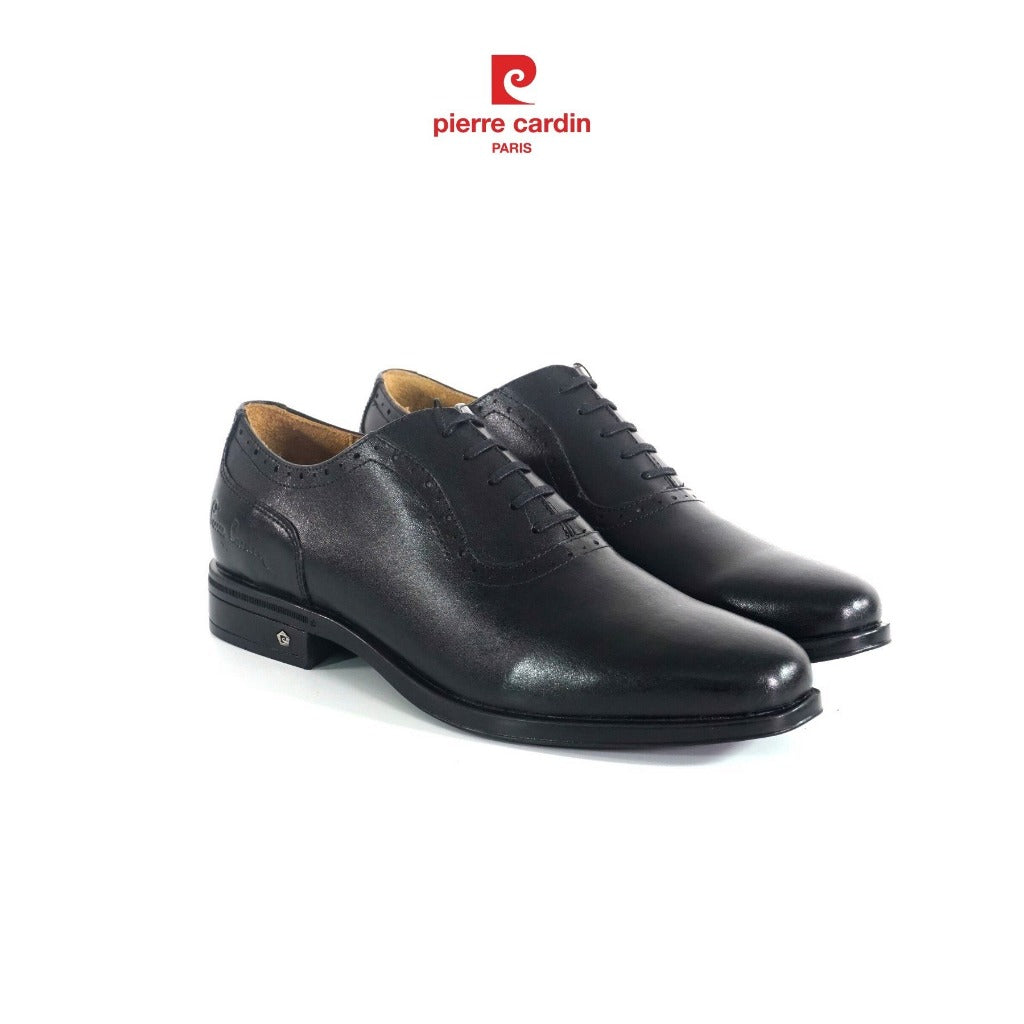 รองเท้าหนังผู้ชาย Pierre Cardin ฝรั่งเศส สไตล์ออกซ์ฟอร์ด หนังวัวนัปปาพรีเมียม หรูหราของแท้ รุ่น 353