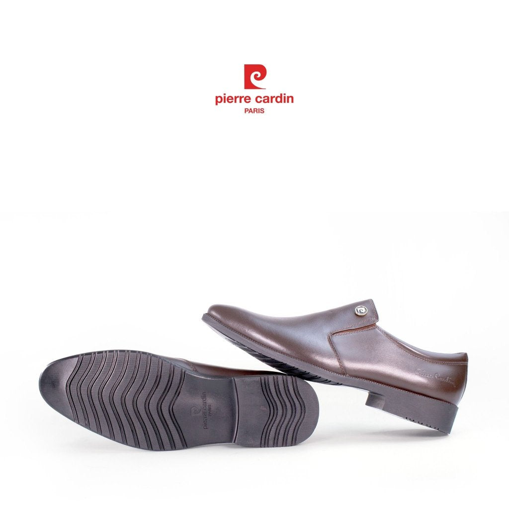 รองเท้าหนังผู้ชาย Pierre Cardin ฝรั่งเศส แบบ Loafer หนังวัวแท้ Nappa พื้นยางกันลื่น รุ่น 767