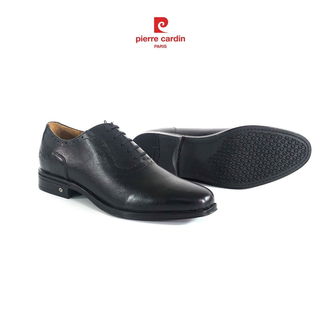 รองเท้าหนังผู้ชาย Pierre Cardin ฝรั่งเศส สไตล์ออกซ์ฟอร์ด หนังวัวนัปปาพรีเมียม หรูหราของแท้ รุ่น 353