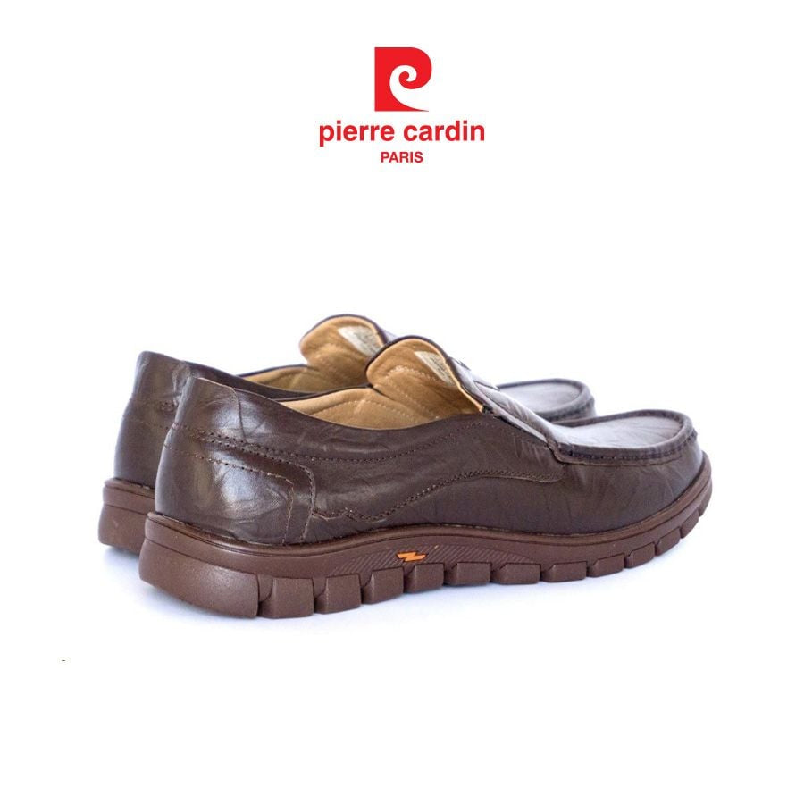 รองเท้าสลิปออนผู้ชาย Pierre Cardin หนังวัวแท้พรีเมียม ดีไซน์ทันสมัย สวมใส่สบาย มีหลายสีให้เลือก รุ่น 714