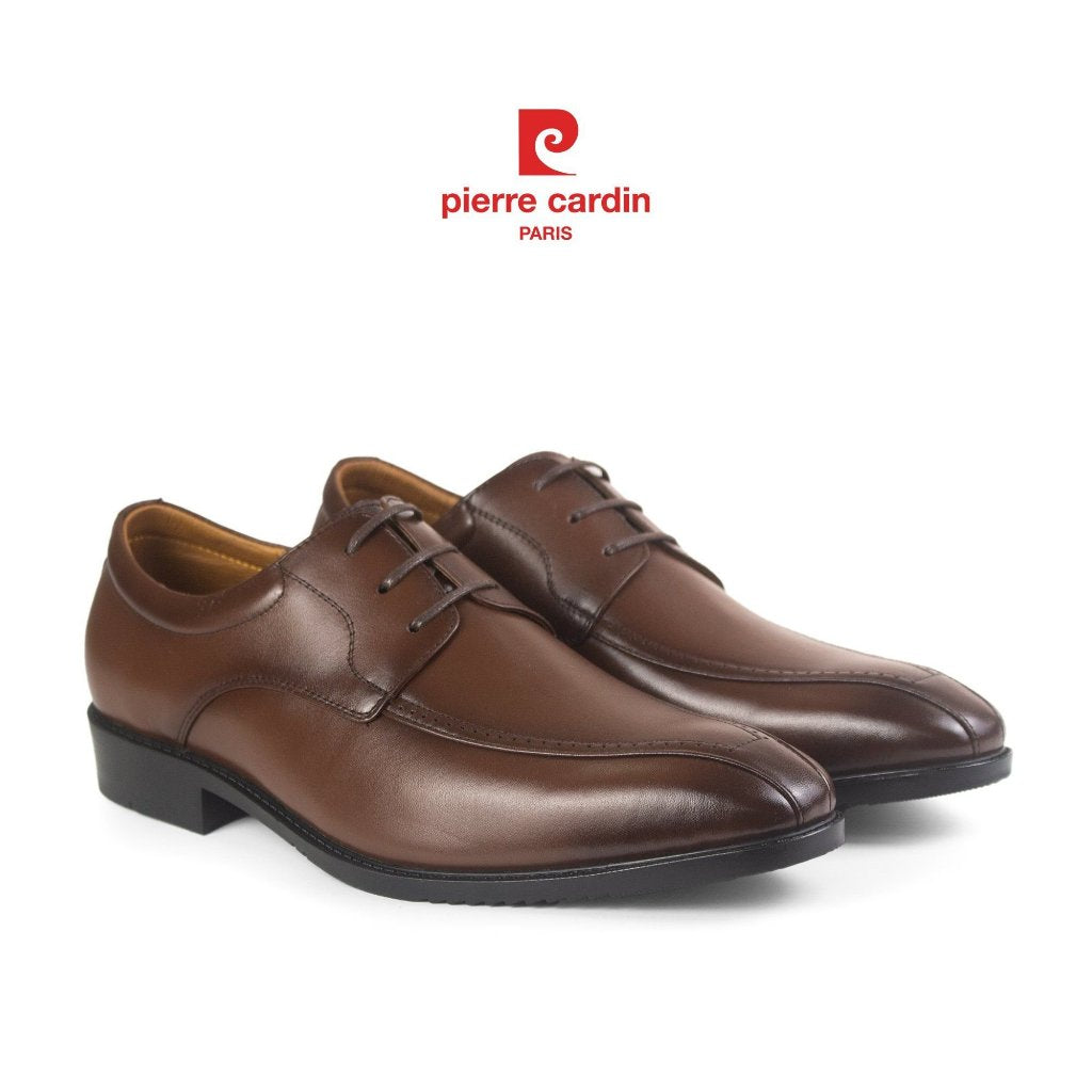 รองเท้าหนังผูกเชือกผู้ชาย Pierre Cardin หนังวัวแท้ พื้นยางพรีเมียม รุ่น 791