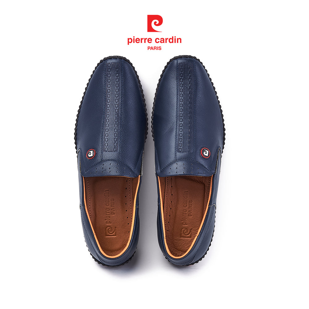 รองเท้าลองเท้าผู้ชาย Pierre Cardin หนังวัวแท้ พื้นยางร่องกันลื่น 795