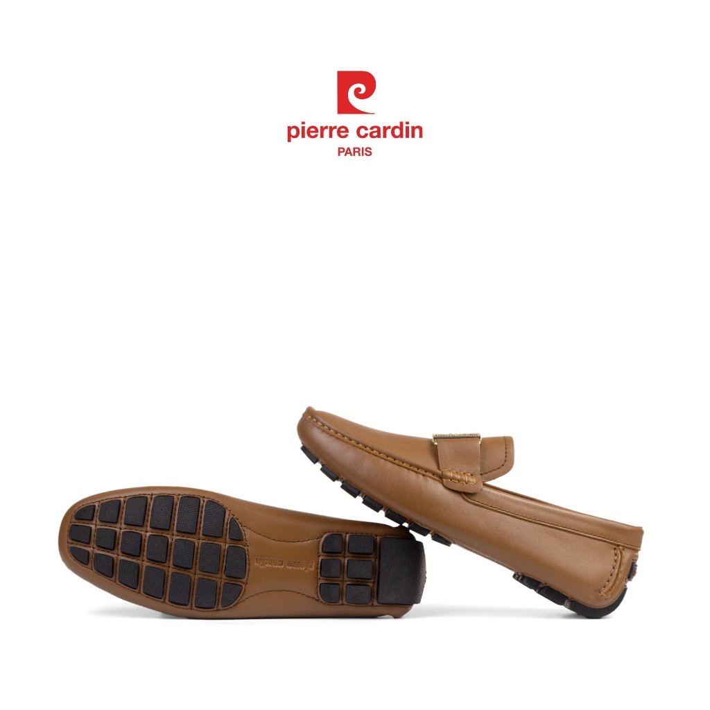รองเท้าหนังสลิปออนผู้ชาย Pierre Cardin ฝรั่งเศส หนังวัวแท้พรีเมียม พื้นยางกันลื่น รุ่น 526
