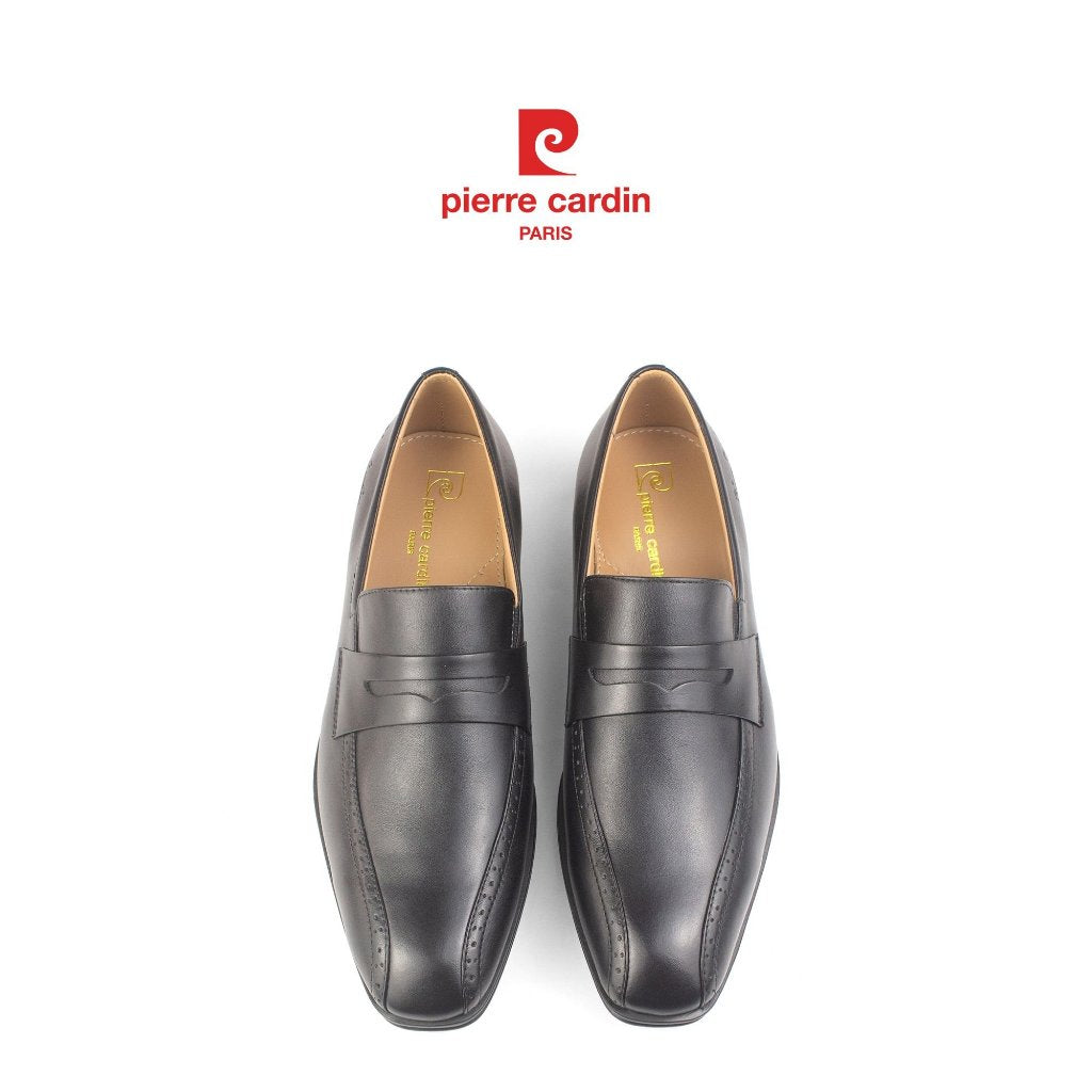 รองเท้าหนัง Loafer ผู้ชาย Pierre Cardin ฝรั่งเศส หนังวัวแท้ ดีไซน์หรูหรา ระบายอากาศได้ดี รุ่น 772
