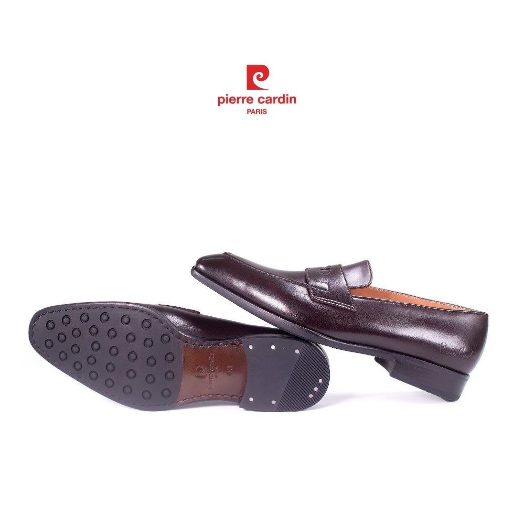 รองเท้าหนังผู้ชาย Pierre Cardin แบบโลฟเฟอร์ หนังวัวแท้ พื้นหนังพรีเมียมกันลื่น รุ่น 361