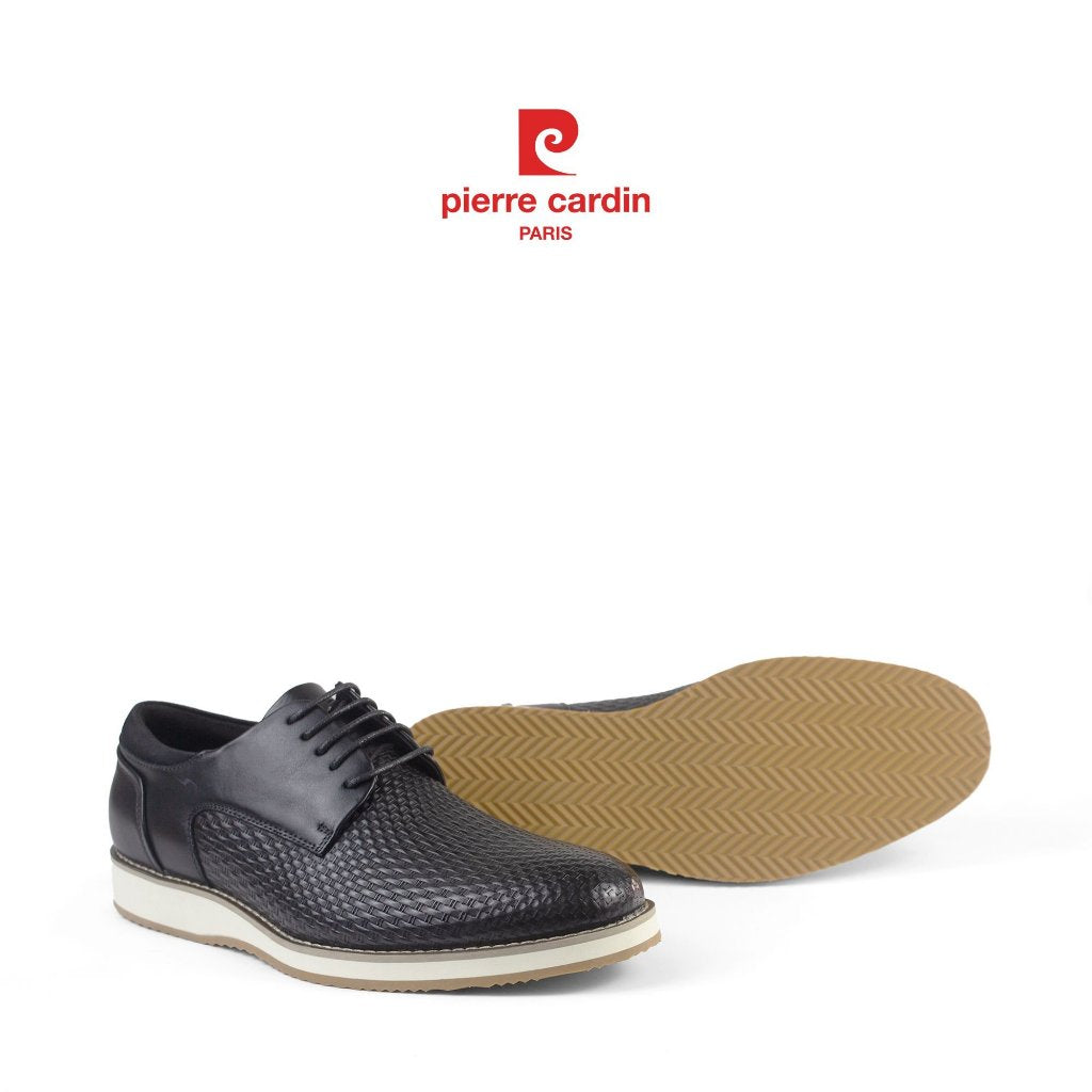 รองเท้าแฟชั่นทรง Derby Pierre Cardin หนังวัวแท้ พื้นยางน้ำหนักเบา นุ่มสบาย ระบายอากาศดี รุ่น 789