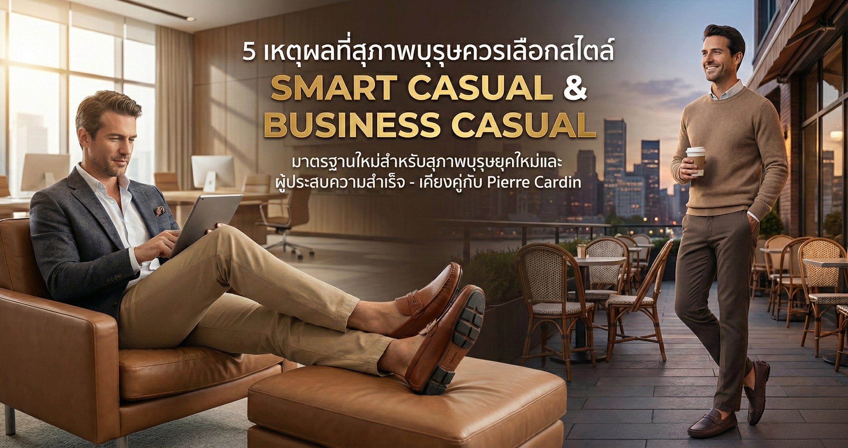 5 เหตุผลที่สุภาพบุรุษควรเลือกสไตล์ Smart Casual หรือ Business Casual