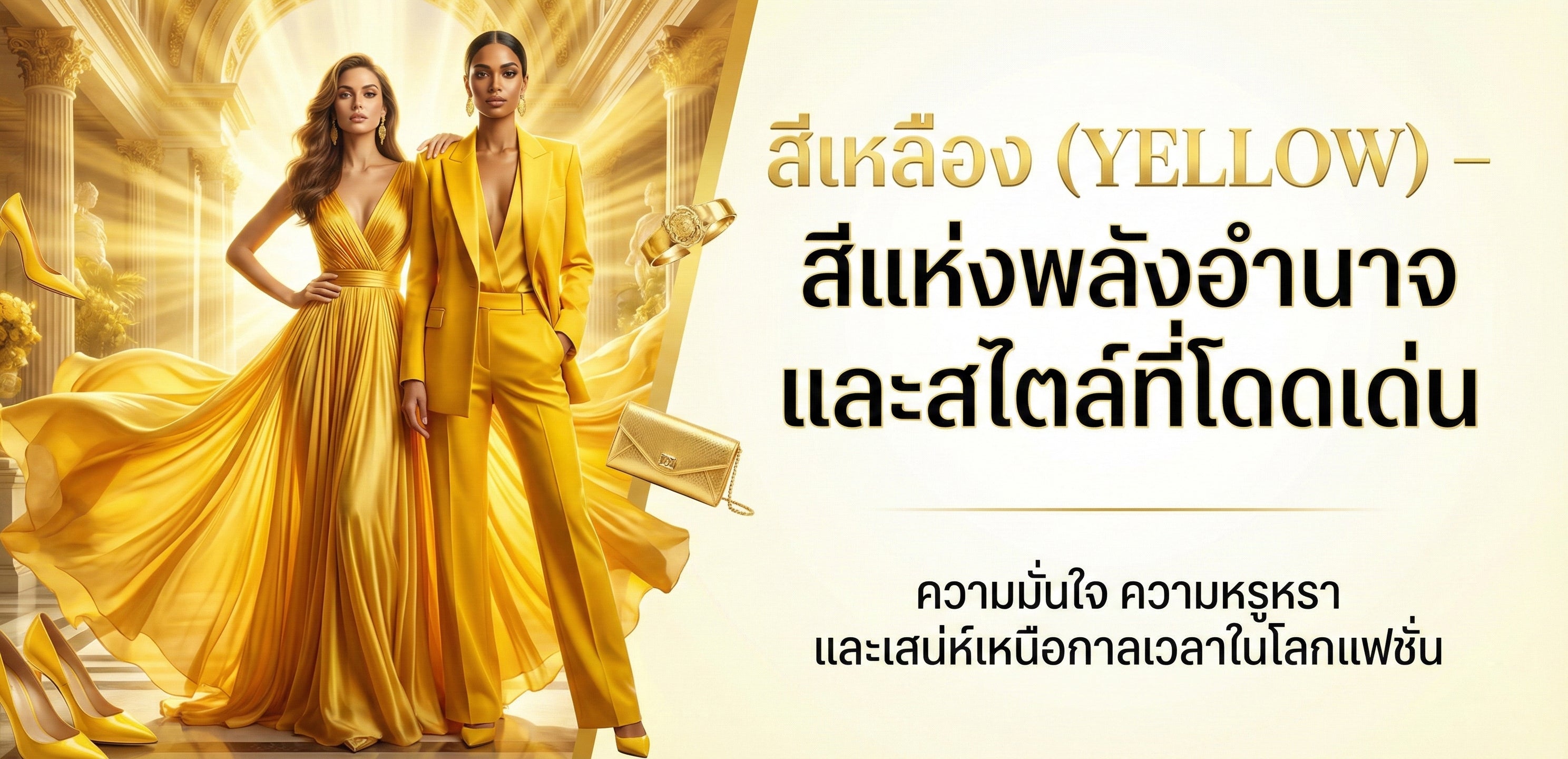 สีเหลือง – สีแห่งพลังอำนาจและสไตล์ที่โดดเด่น (YELLOW)
