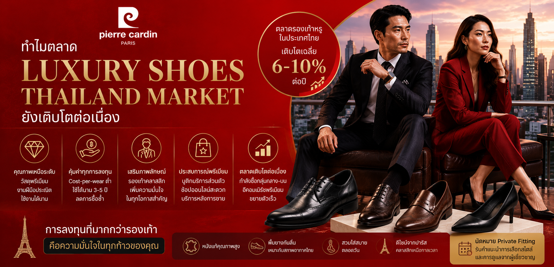 ทำไมตลาดรองเท้าพรีเมียมยังโตต่อเนื่อง - Luxury shoes Thailand market