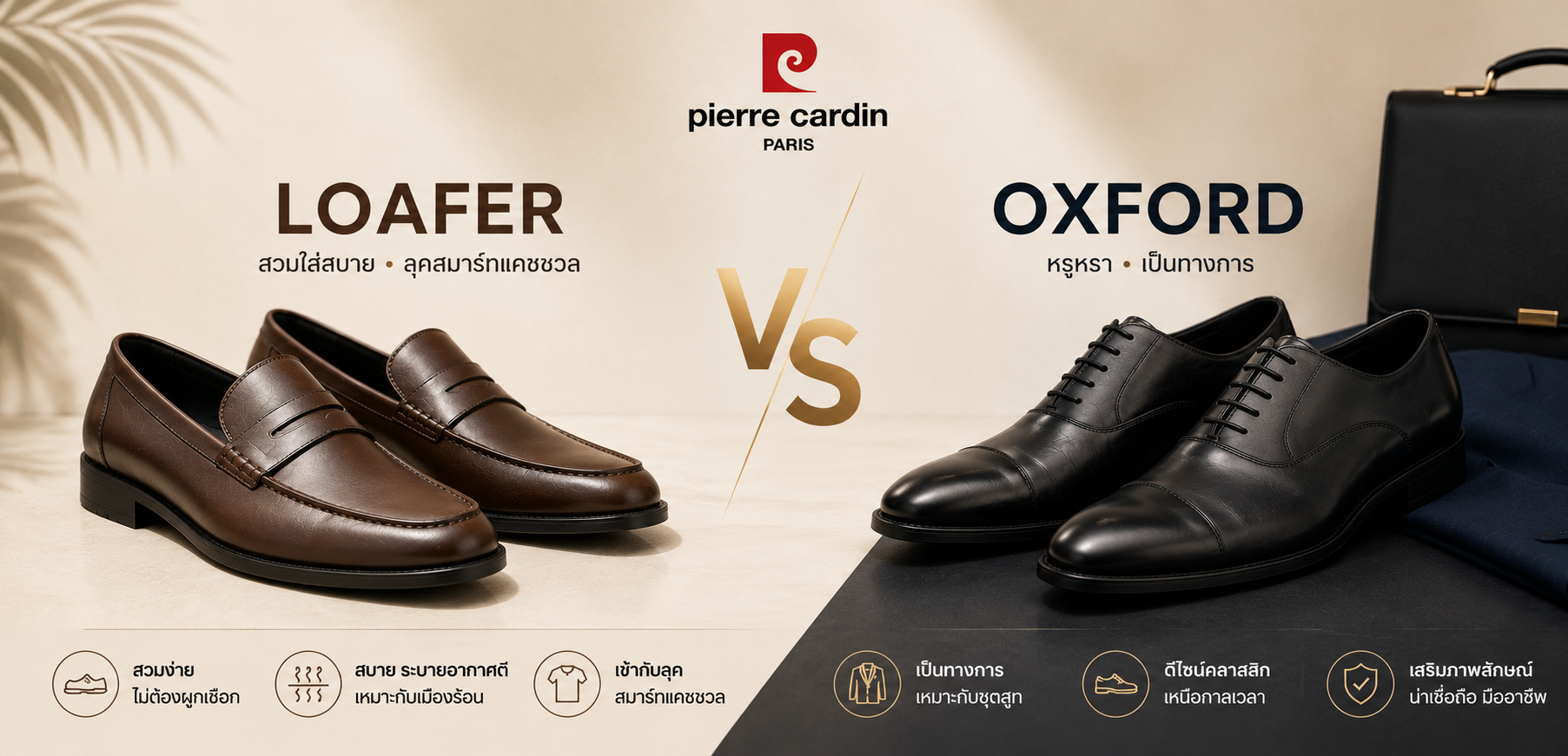 Loafer vs Oxford แบบไหนเหมาะกับคุณ | รองเท้าผู้ชาย Guide