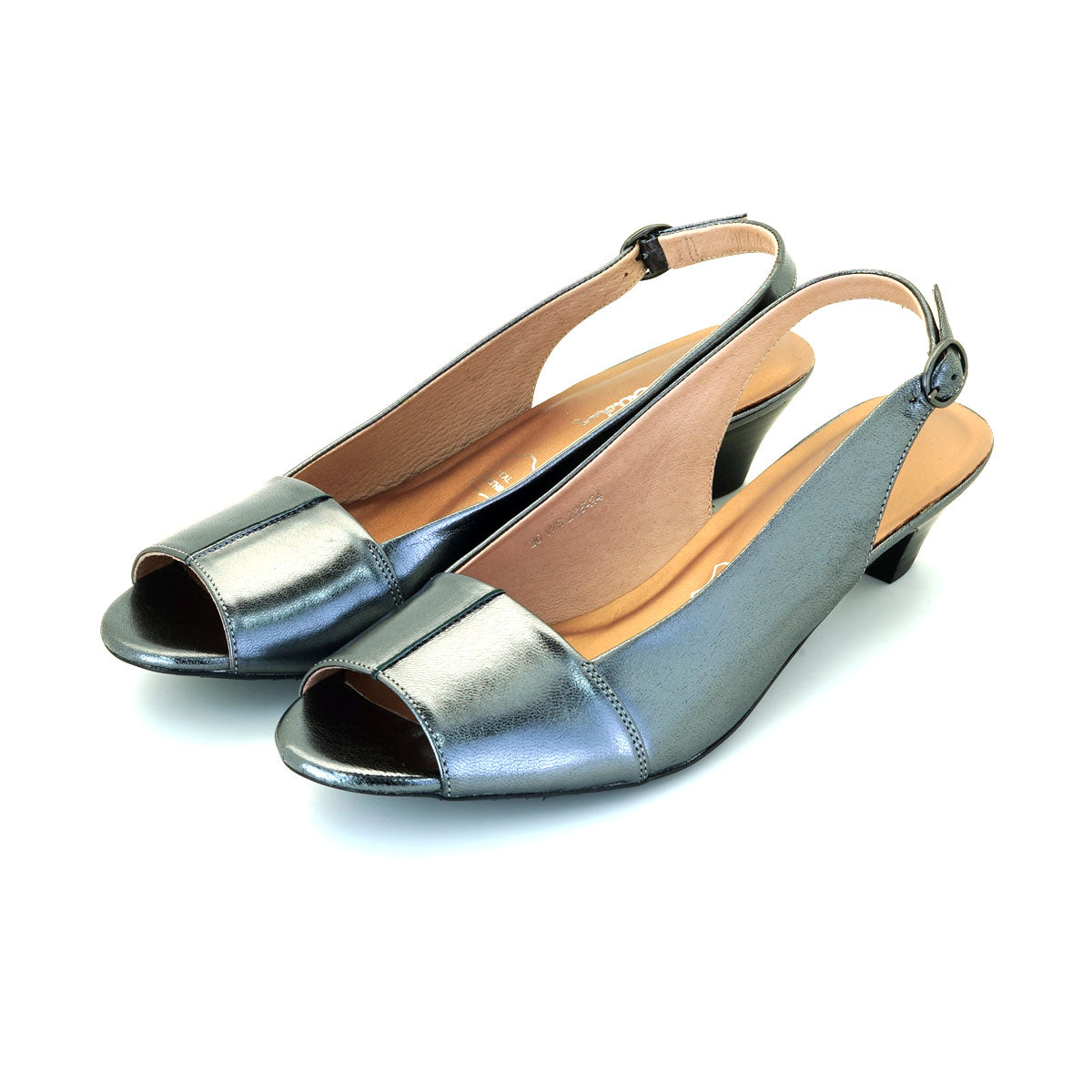 Pierre Cardin รองเท้าผู้หญิง รองเท้าส้นสูง รองเท้าส้นสูงแบบเปิดส้น นุ่มสบาย ผลิตจากหนังแท้ ไซส์ 20WS236