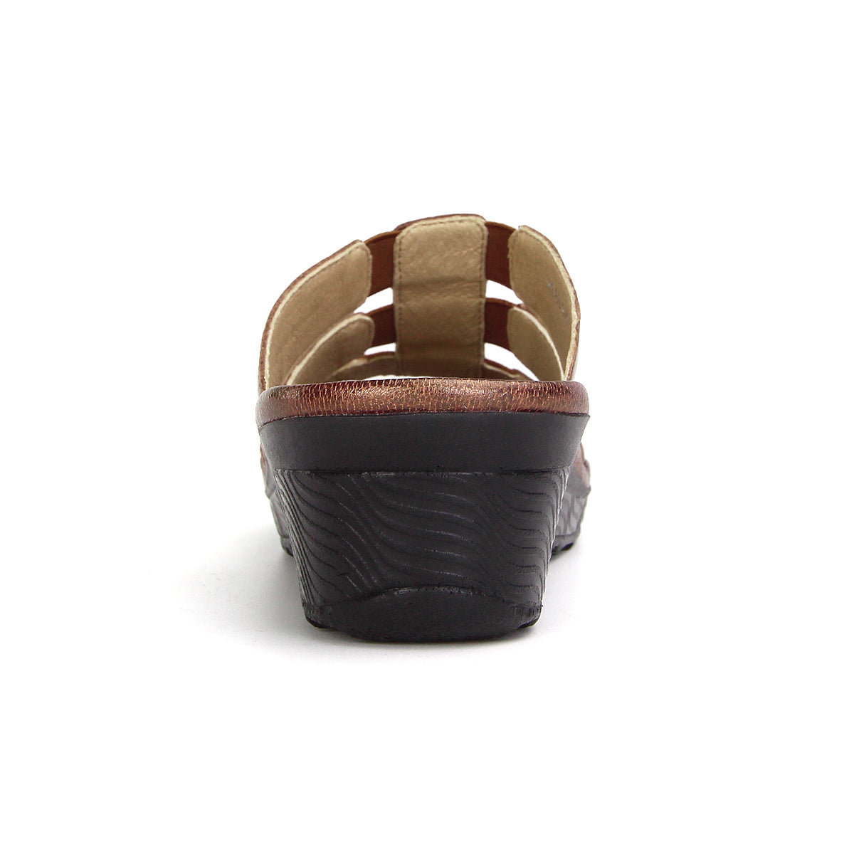 Pierre Cardin รองเท้าแตะหนังแท้ ทรงสวม สีแดงเบอร์รี่ ไซส์ 36–42 รุ่น 21SS245