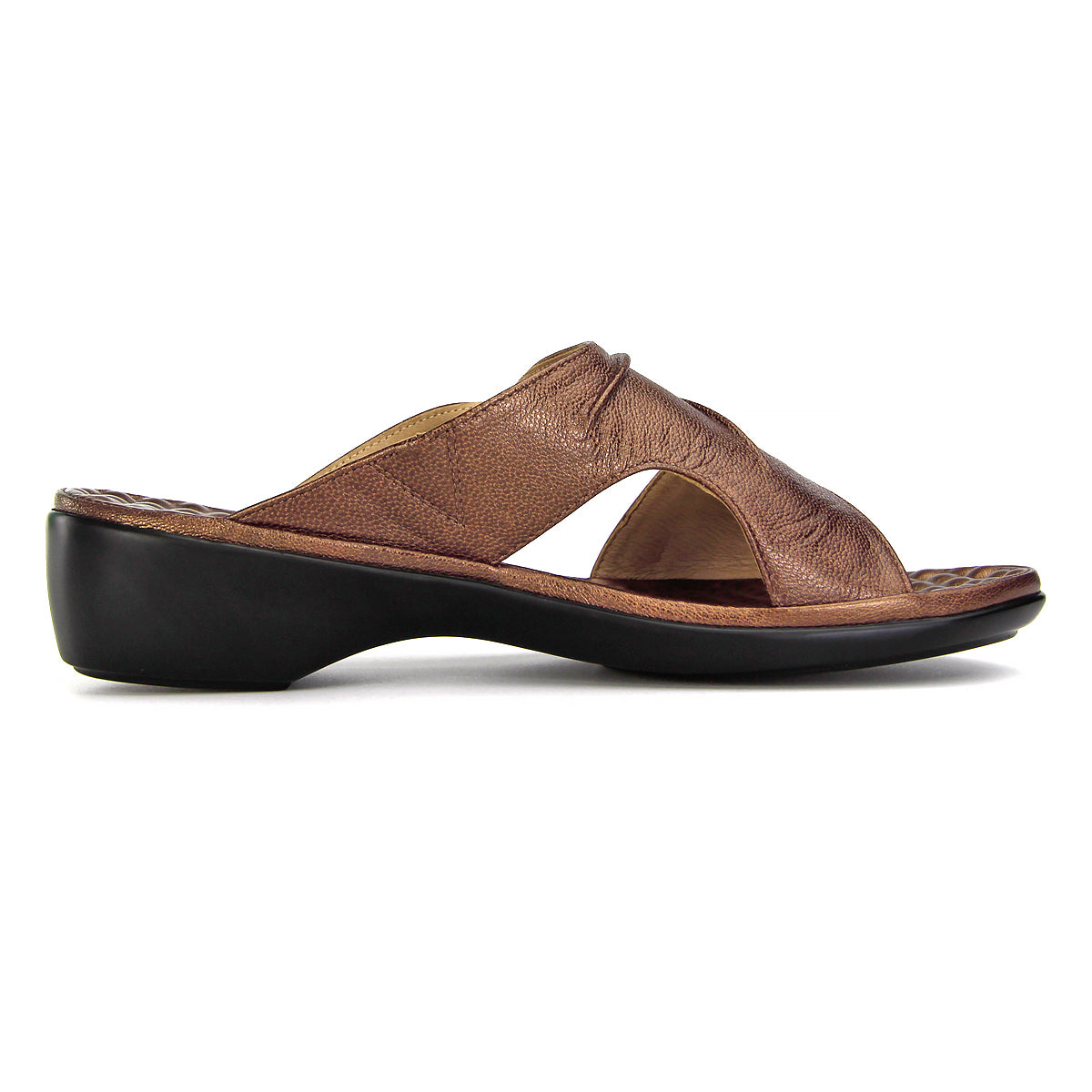 Pierre Cardin รองเท้าแตะผู้หญิง เพื่อสุขภาพ นุ่มสบาย ผลิตจากหนังแท้ สีเทา รุ่น 23SS294