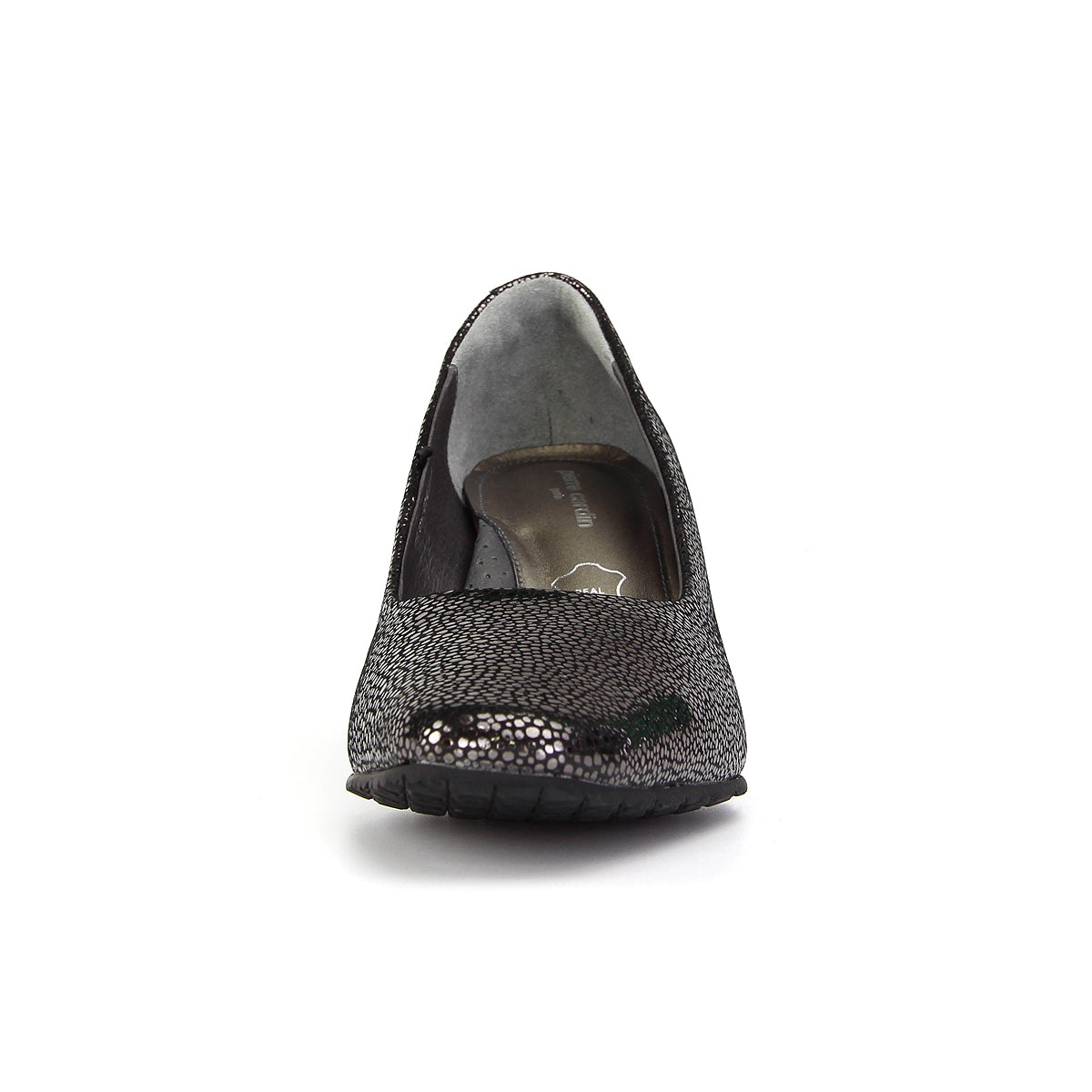 Pierre Cardin รองเท้าผู้หญิง รองเท้าส้นสูง รองเท้าส้นสูงทรง Pump นุ่มสบาย ผลิตจากหนังแท้ สีบรอนซ์ทอง ไซส์ 23WD314