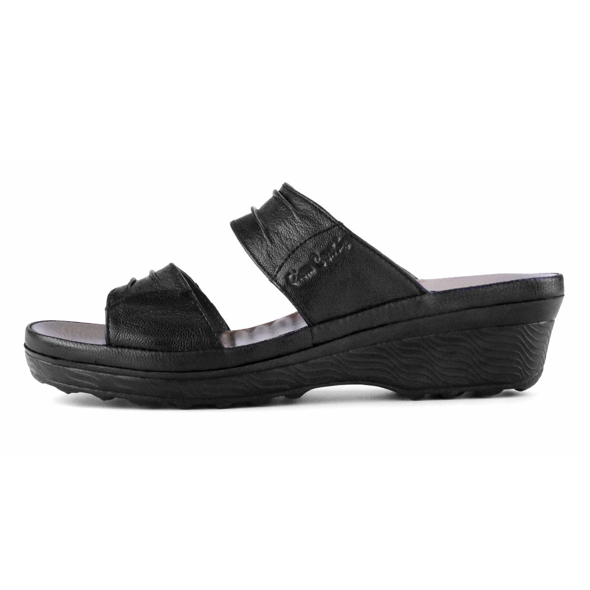 Pierre Cardin Women's Leather Wedge Sandals – Elegant Style & Supreme Comfort 24SS341