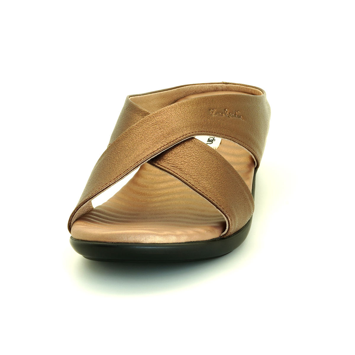 [Size 36-41] Pierre Cardin รองเท้าผู้หญิง ลำลอง ส้นแบน นุ่มสบาย ผลิตจากหนังแท้ สีดำ รุ่น 24WS362