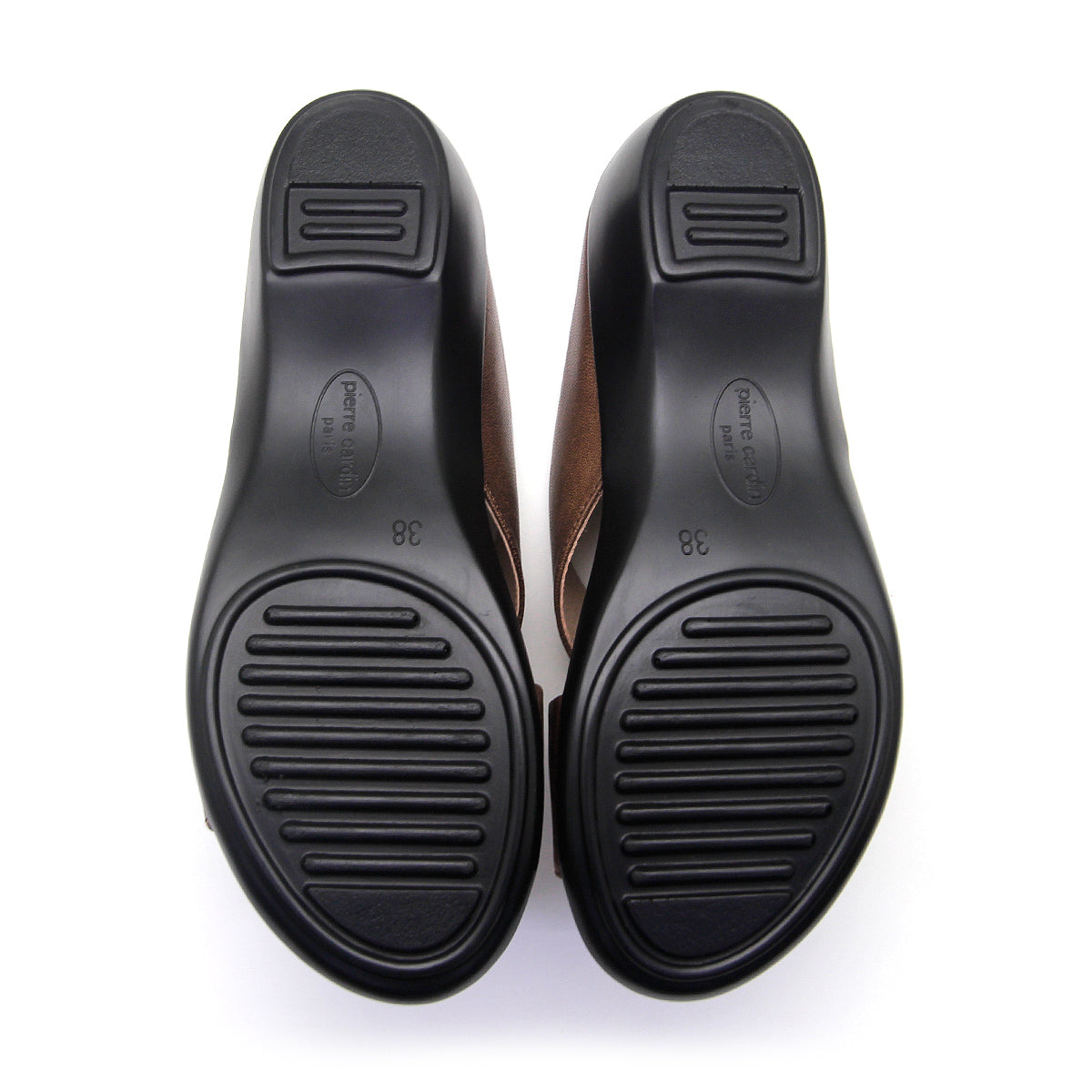 [Size 36-41] Pierre Cardin รองเท้าผู้หญิง ลำลอง ส้นแบน นุ่มสบาย ผลิตจากหนังแท้ สีดำ รุ่น 24WS362