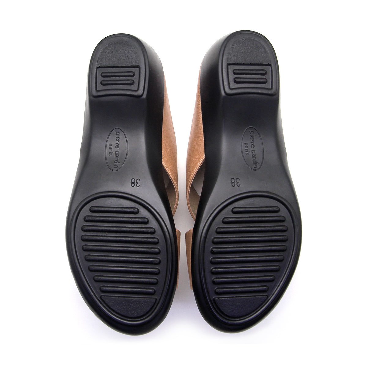 [Size 36-41] Pierre Cardin รองเท้าผู้หญิง ลำลอง ส้นแบน นุ่มสบาย ผลิตจากหนังแท้ สีดำ รุ่น 24WS362