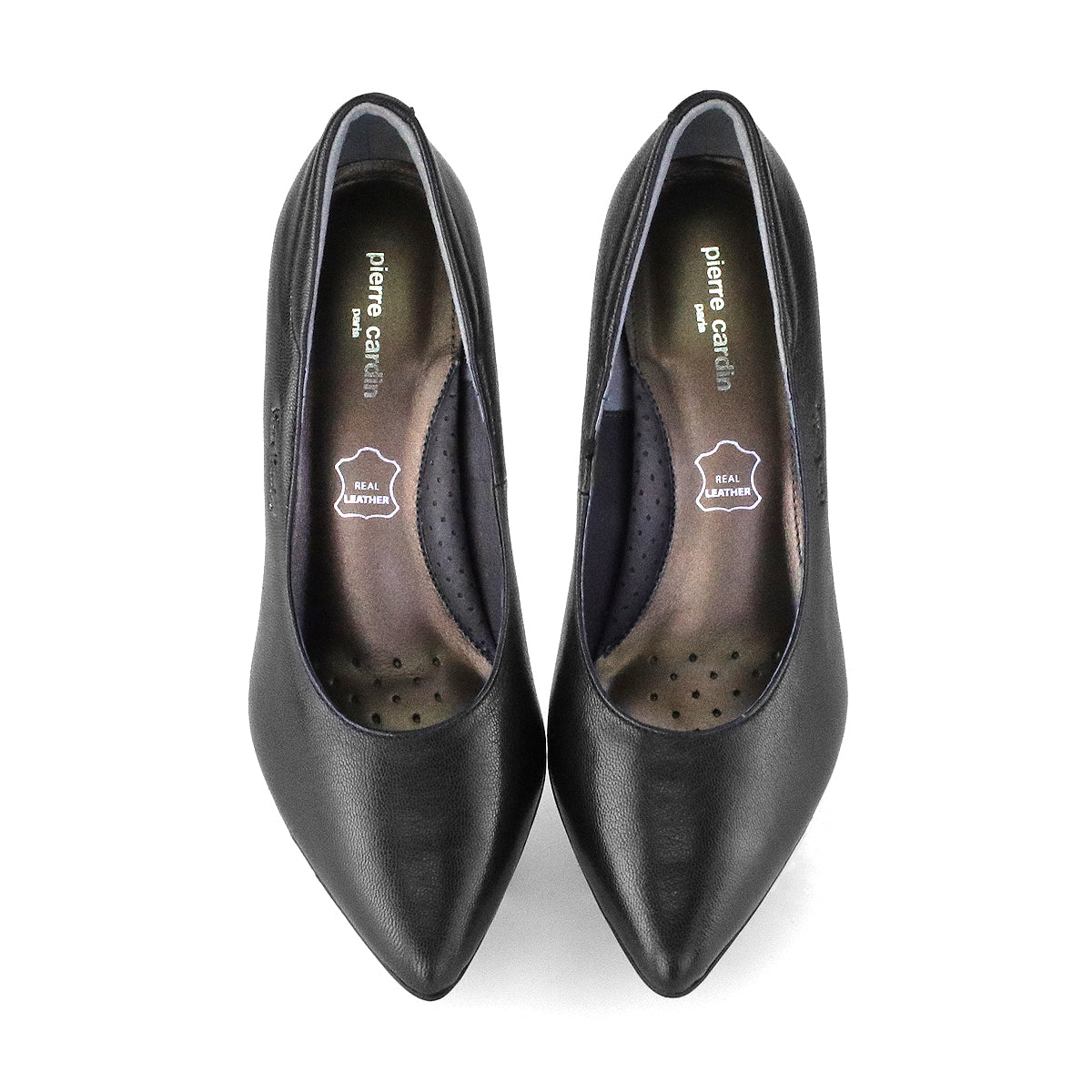 รองเท้าส้นสูงผู้หญิง Pierre Cardin รองเท้าคัทชูหนังแท้ ดีไซน์เรียบหรู เสริมบุคลิก รุ่น 26WD415