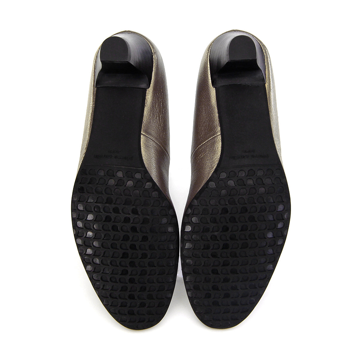 Pierre Cardin รองเท้าผู้หญิง รองเท้าส้นสูง นุ่มสบาย ผลิตจากหนังแท้ สีทอง รุ่น 26WD421