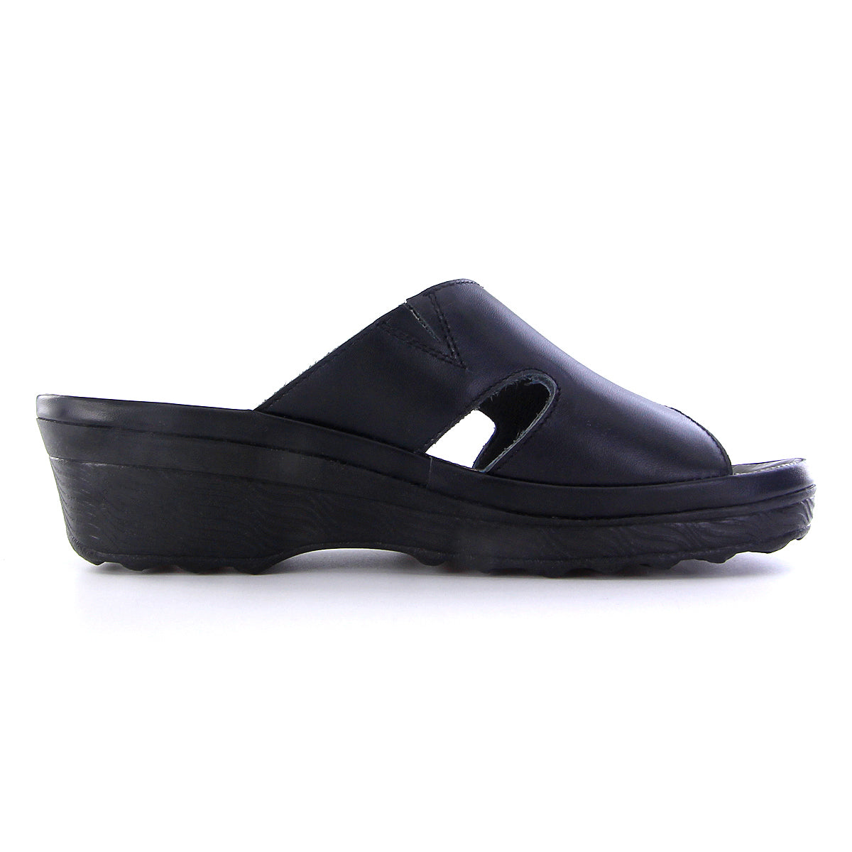 [Size 36-41] Pierre Cardin รองเท้าผู้หญิง รองเท้าแตะ ส้นแบน นุ่มสบาย ผลิตจากหนังแท้ สีดำ รุ่น 26WS413